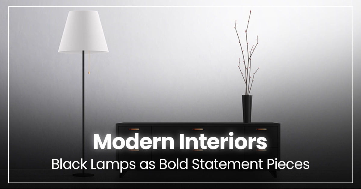 <br>Pairing Black Lamps with Bold Interiors - A Design Guide