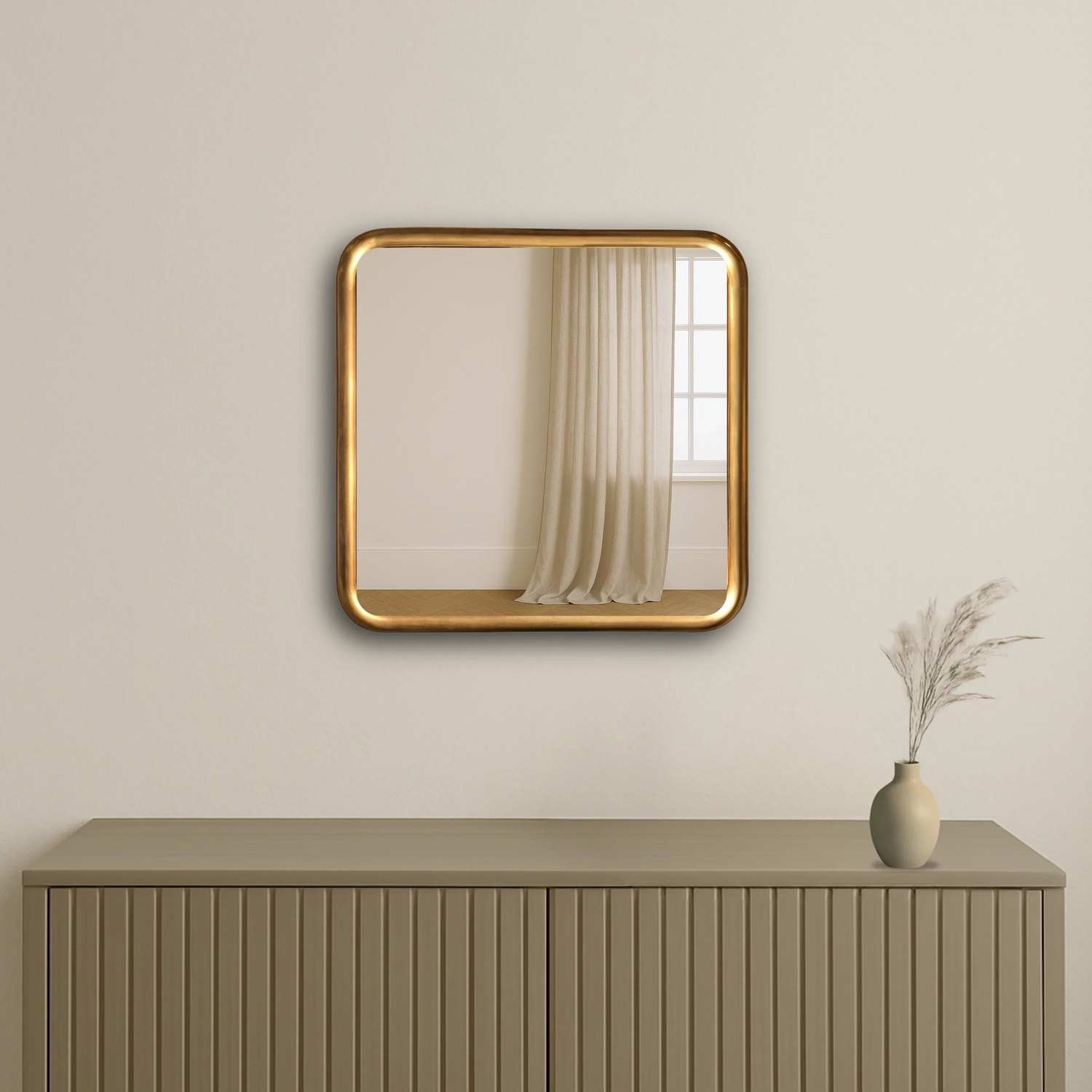 Why the Bold Square Gold Mirror Is a Must-Have Accent for Modern Interiors