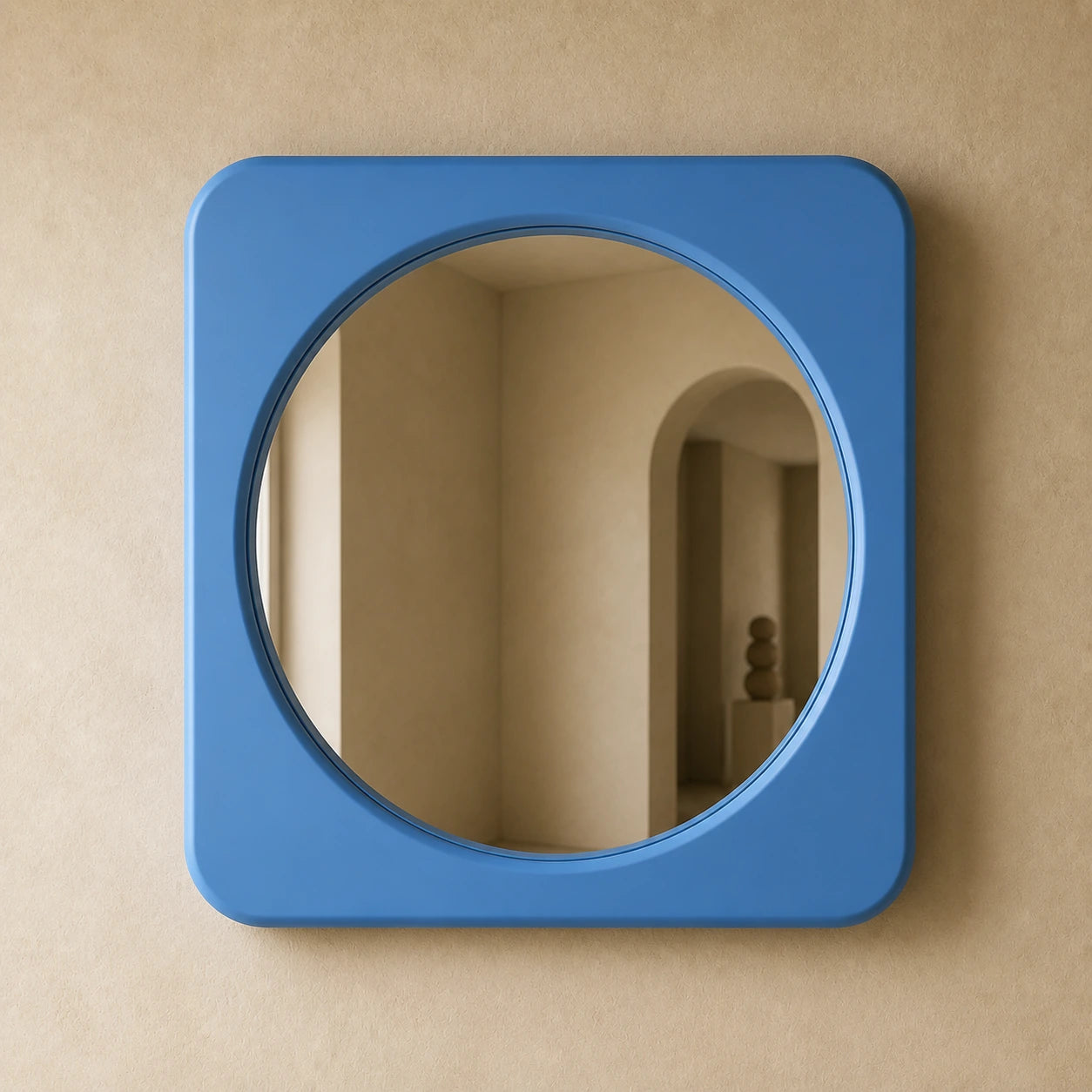 Rounded Square Mirror Mirror Interior Moderna