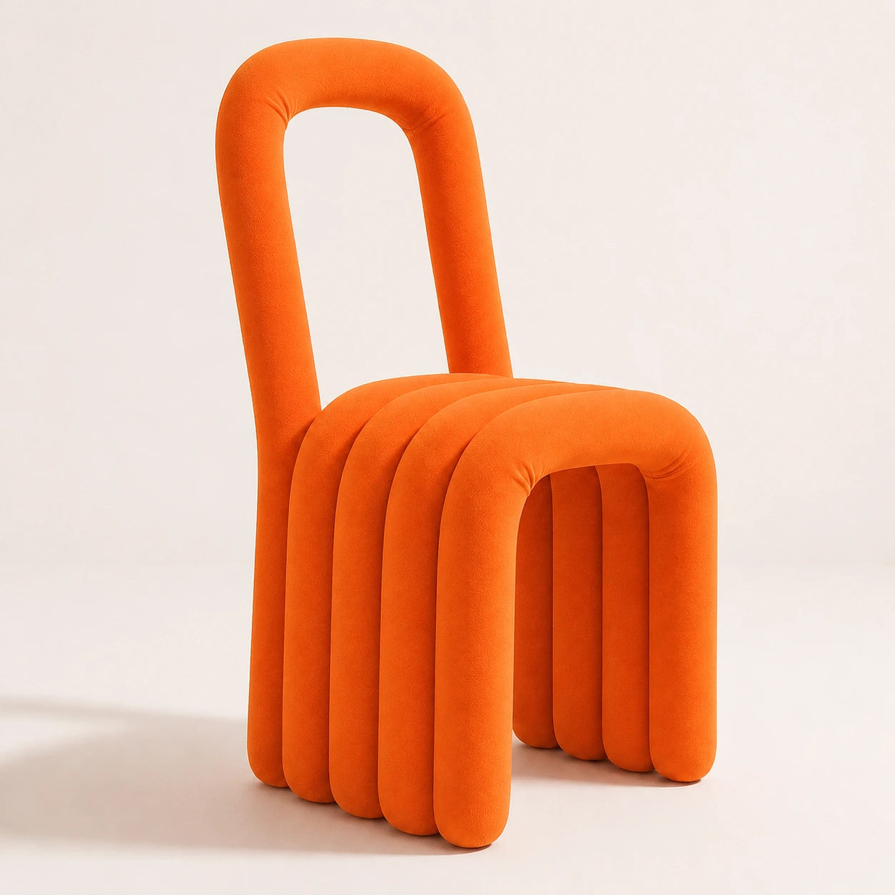Noodle Pipe Chair Chair Interior Moderna Orange Kids Sized New
