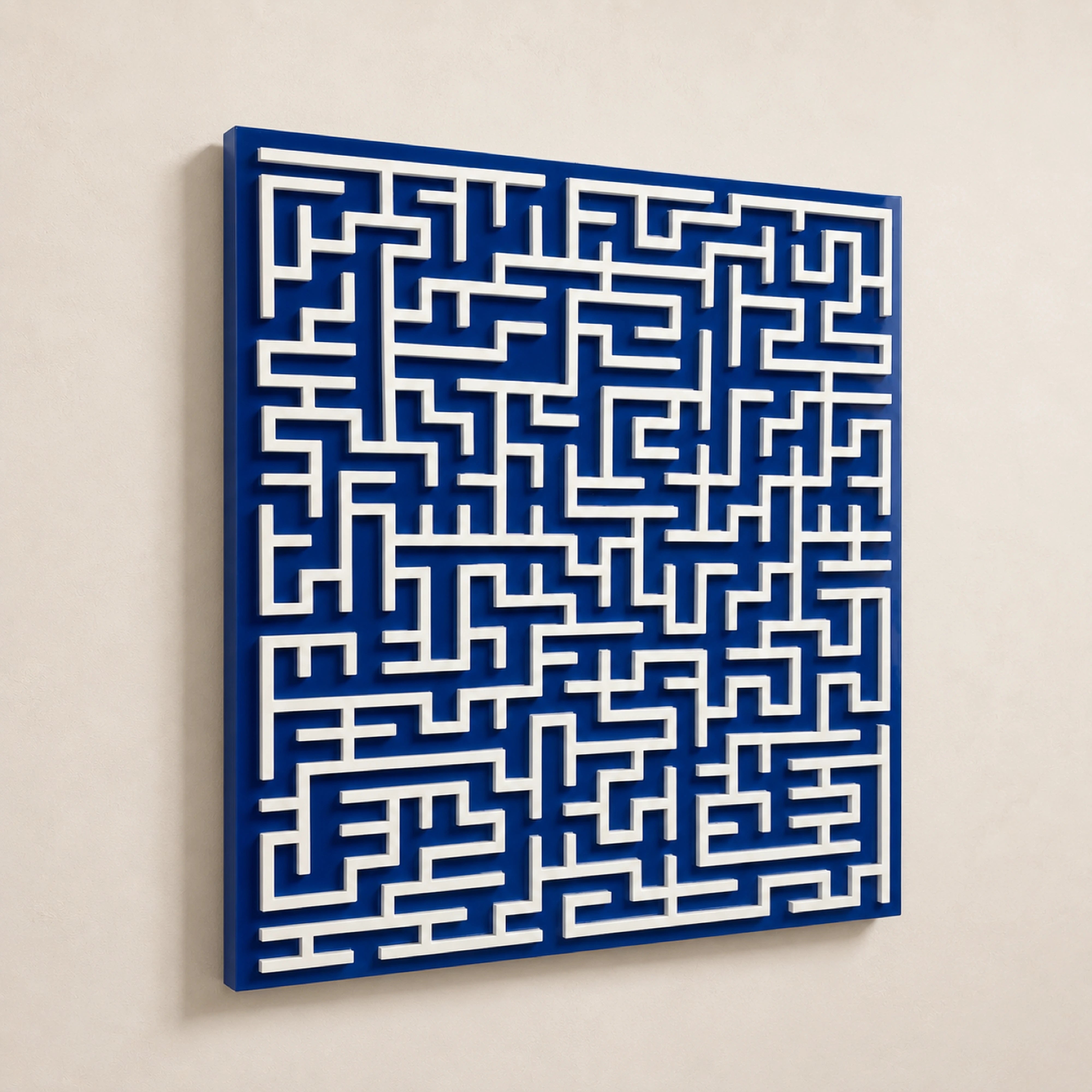 Labyrinth | Cobalt Field Wall Art Interior Moderna