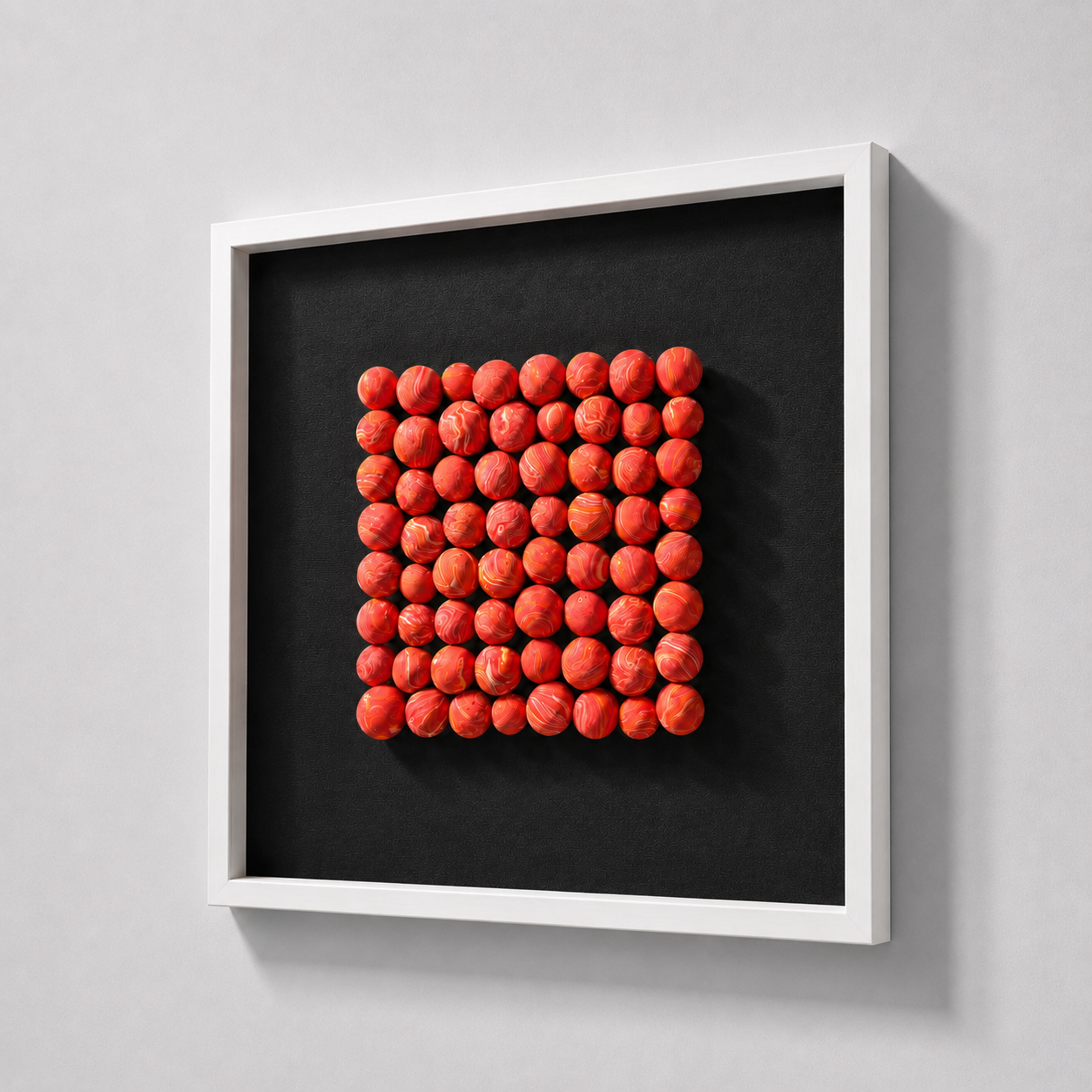 Orange Haze Bubble Cluster Wall Art Interior Moderna