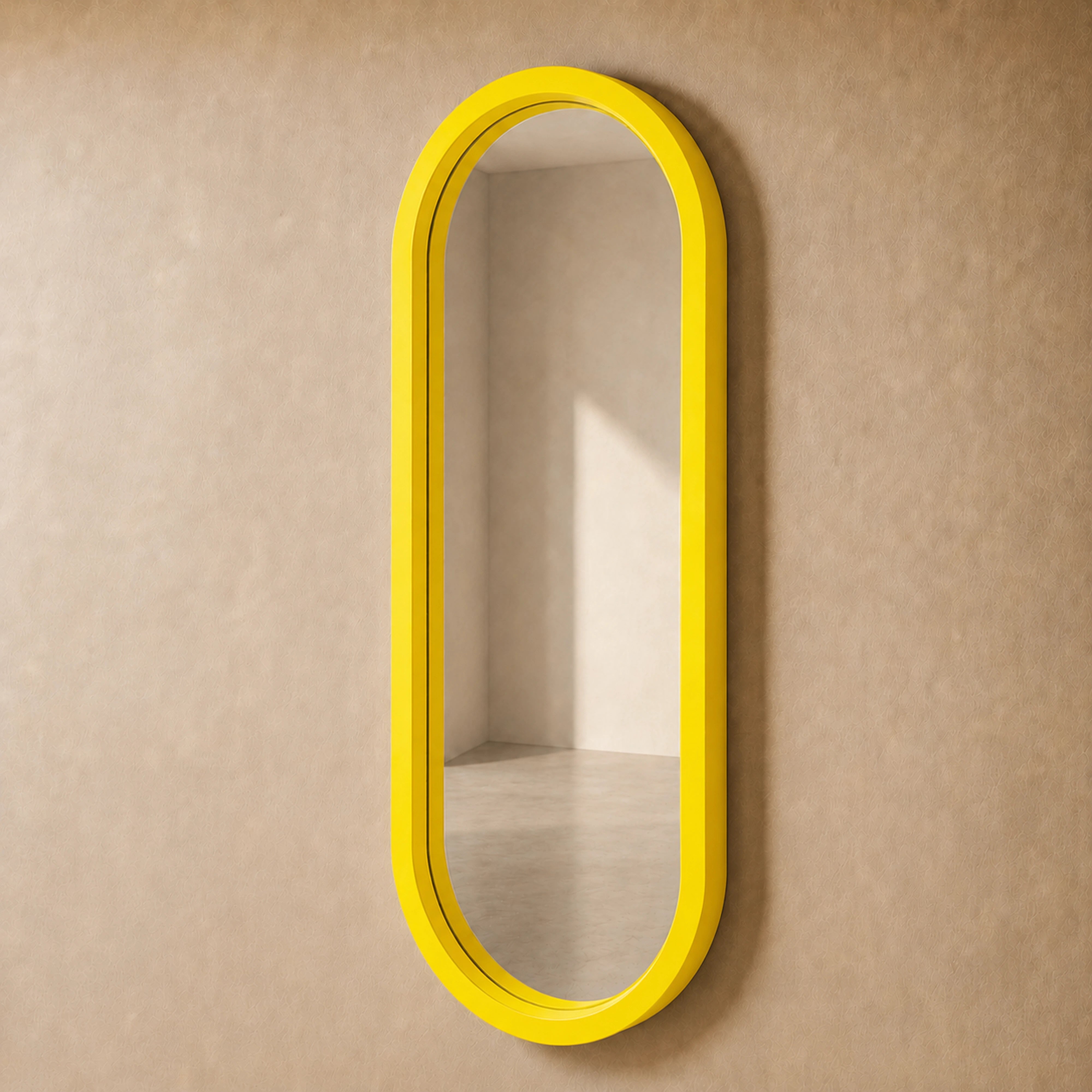 The Pill Mirror | Yellow Mirror Interior Moderna