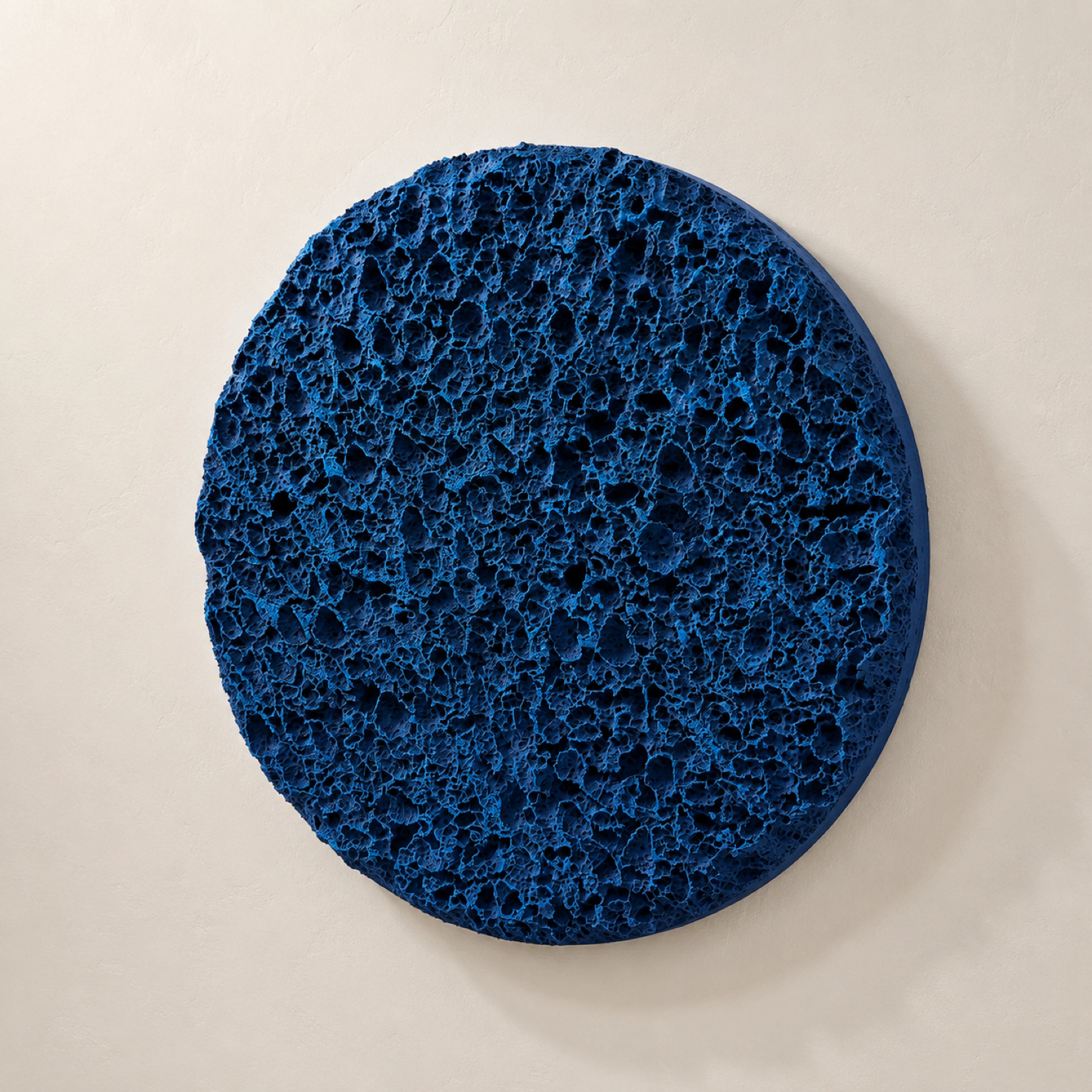 Erosion | Deep Tidal Blue Wall Art Interior Moderna