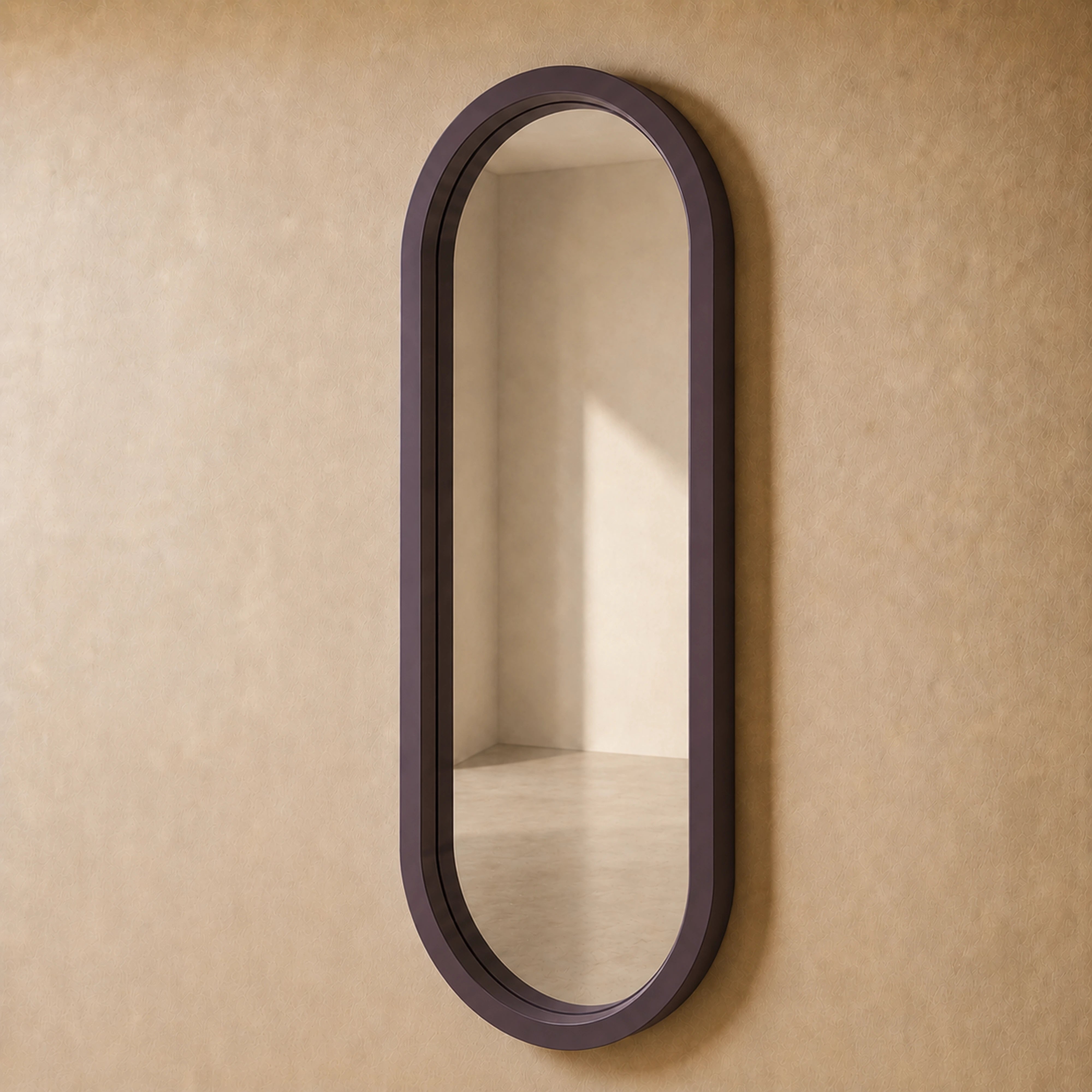 The Pill Mirror | Brown Mirror Interior Moderna