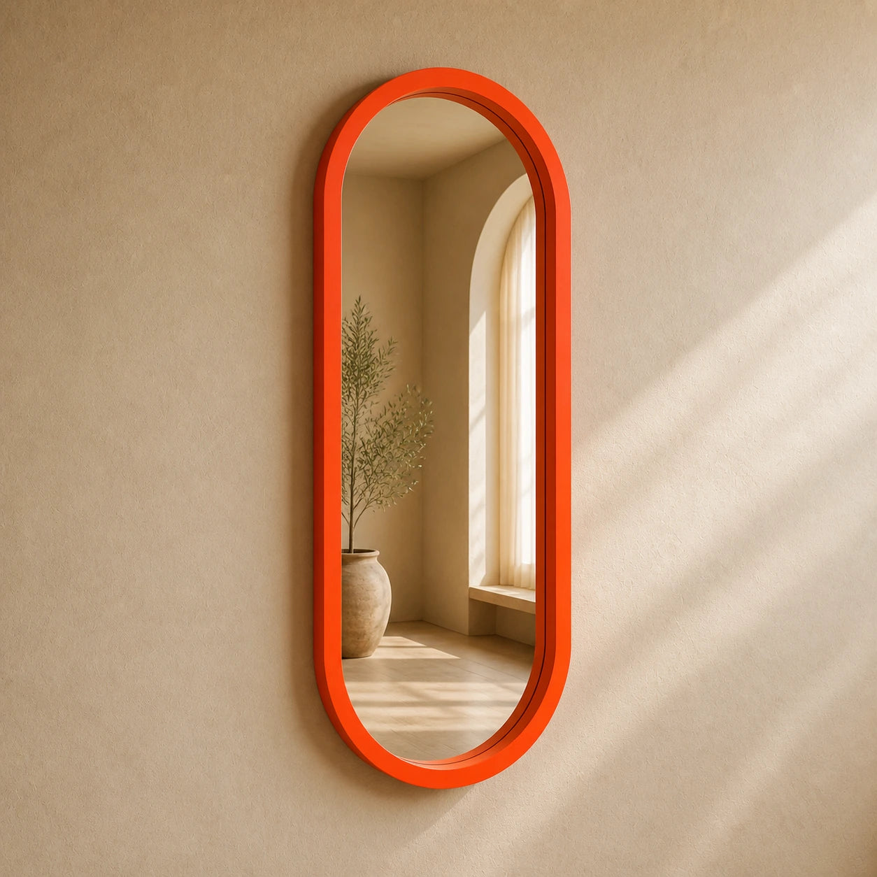 The Pill Mirror | Orange Mirror Interior Moderna