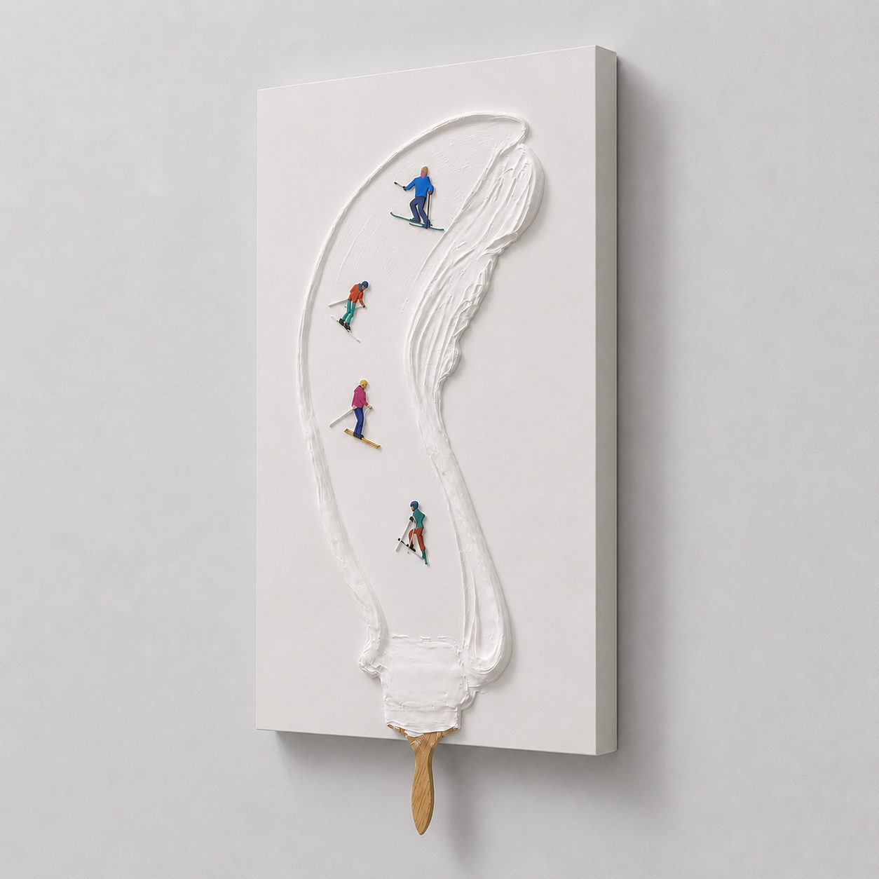 Snowy Strokes Wall Art Interior Moderna