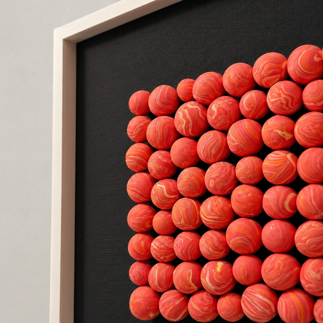 Orange Haze Bubble Cluster Wall Art Interior Moderna