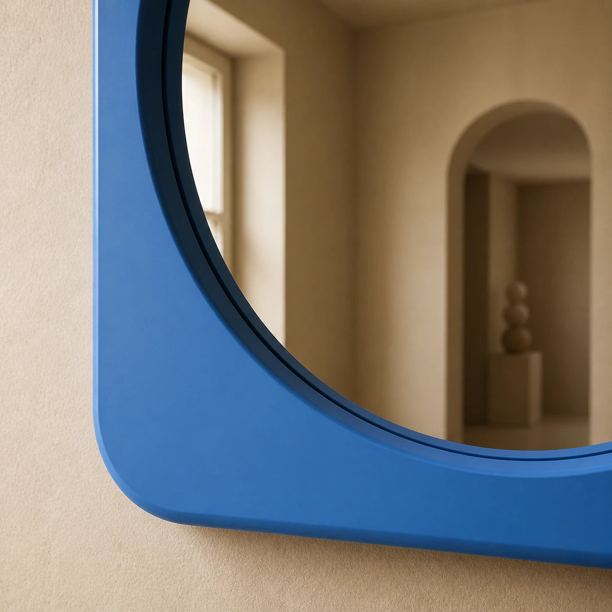 Rounded Square Mirror Mirror Interior Moderna