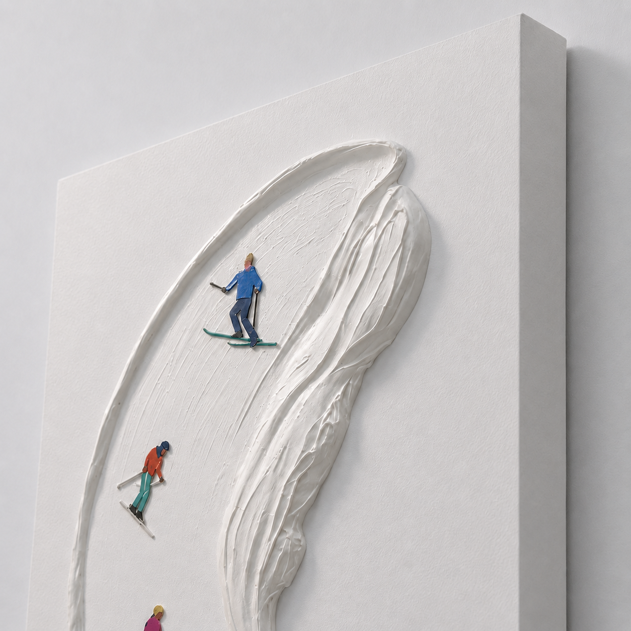 Snowy Strokes Wall Art Interior Moderna