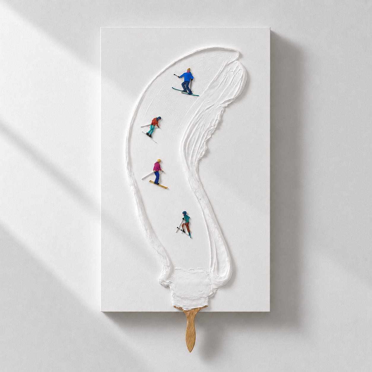 Snowy Strokes Wall Art Interior Moderna