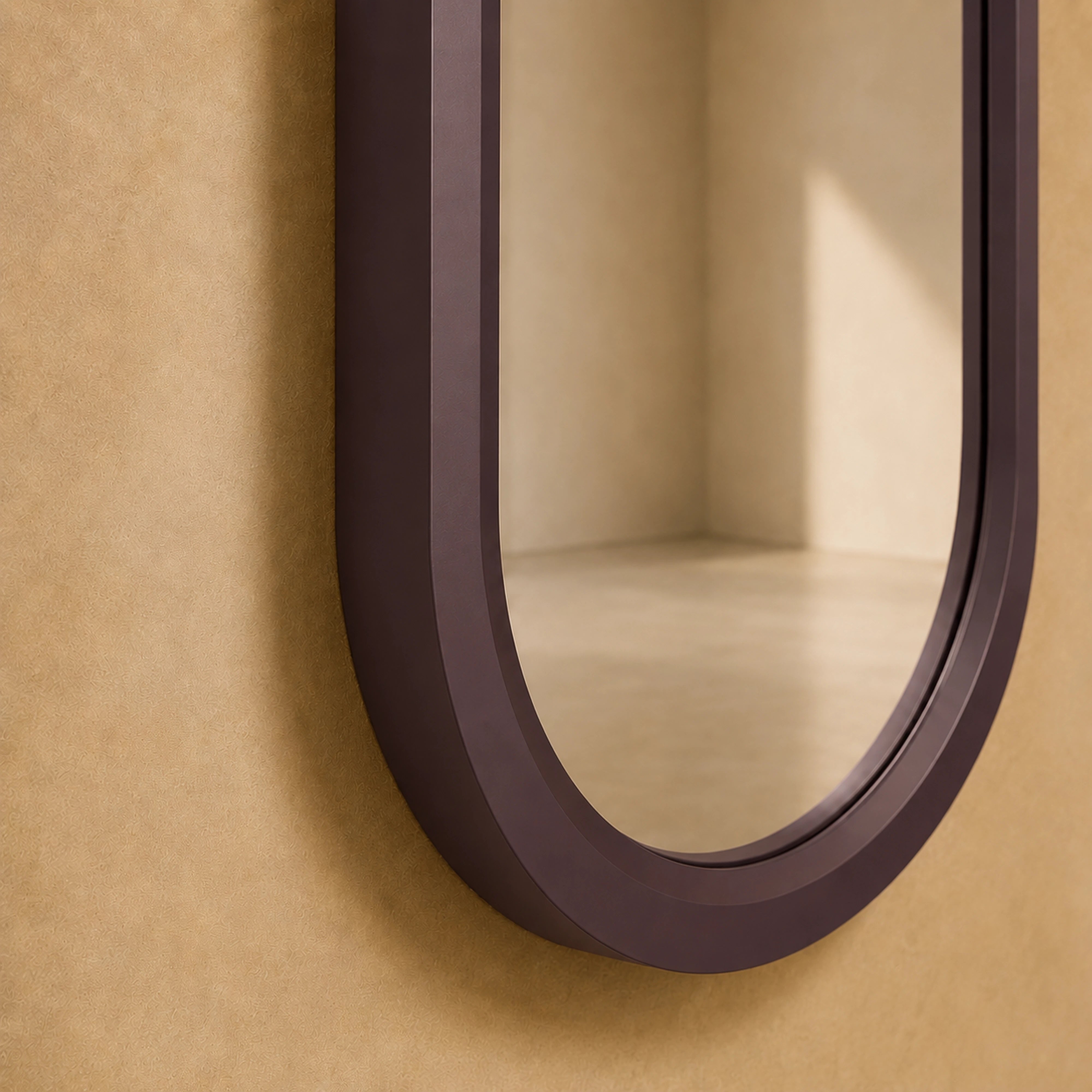 The Pill Mirror | Brown Mirror Interior Moderna