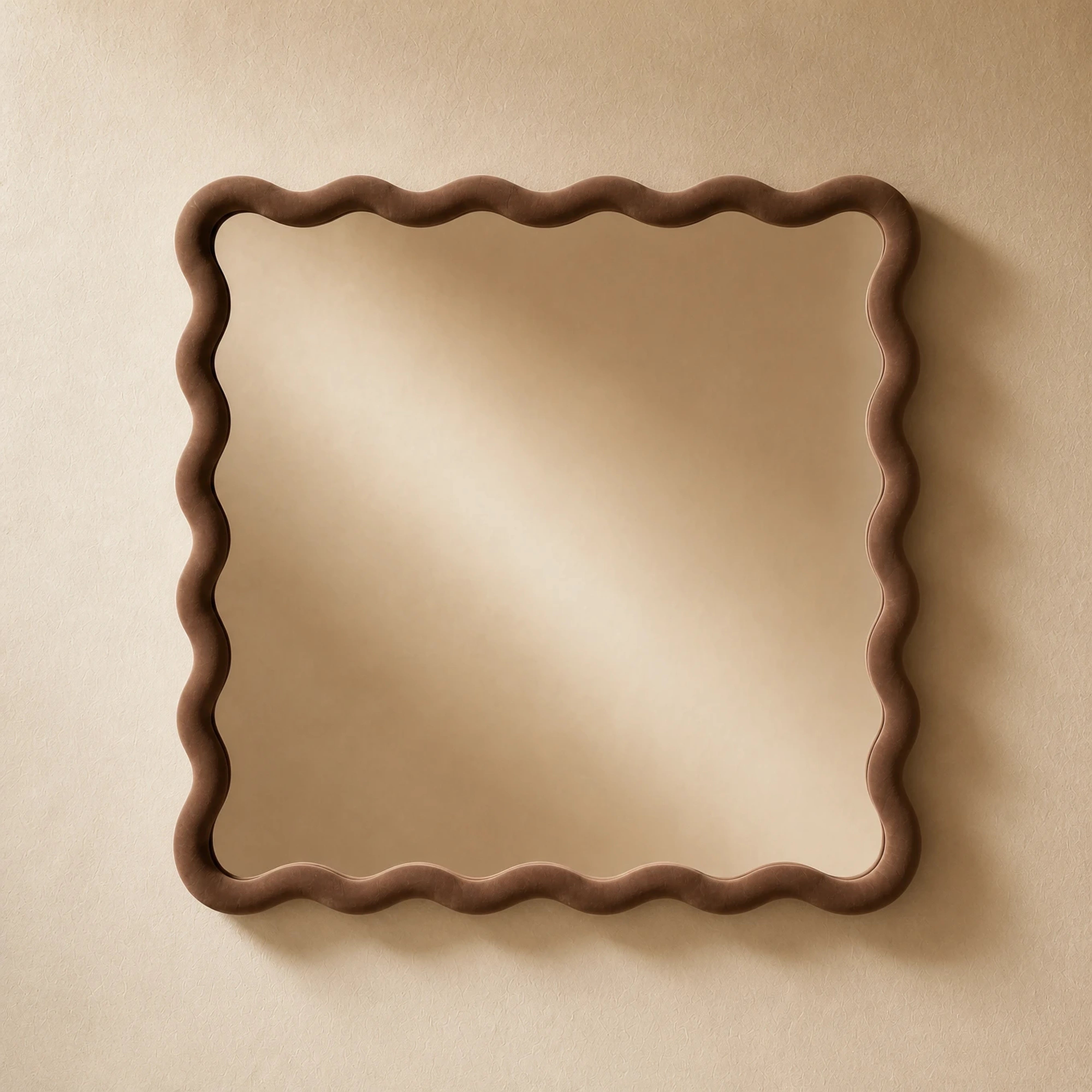 Velvet Wave Mirror Mirror Interior Moderna