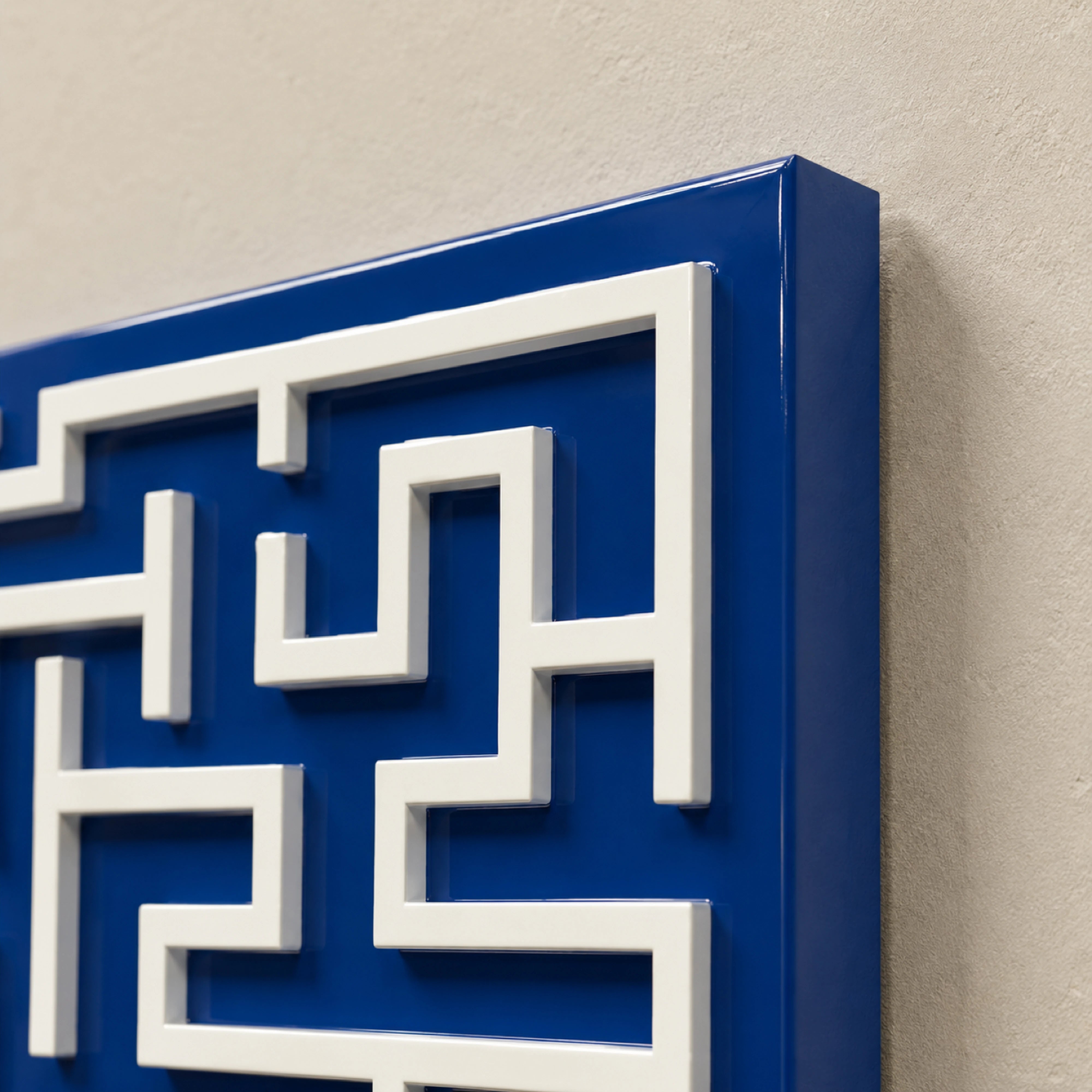 Labyrinth | Cobalt Field Wall Art Interior Moderna