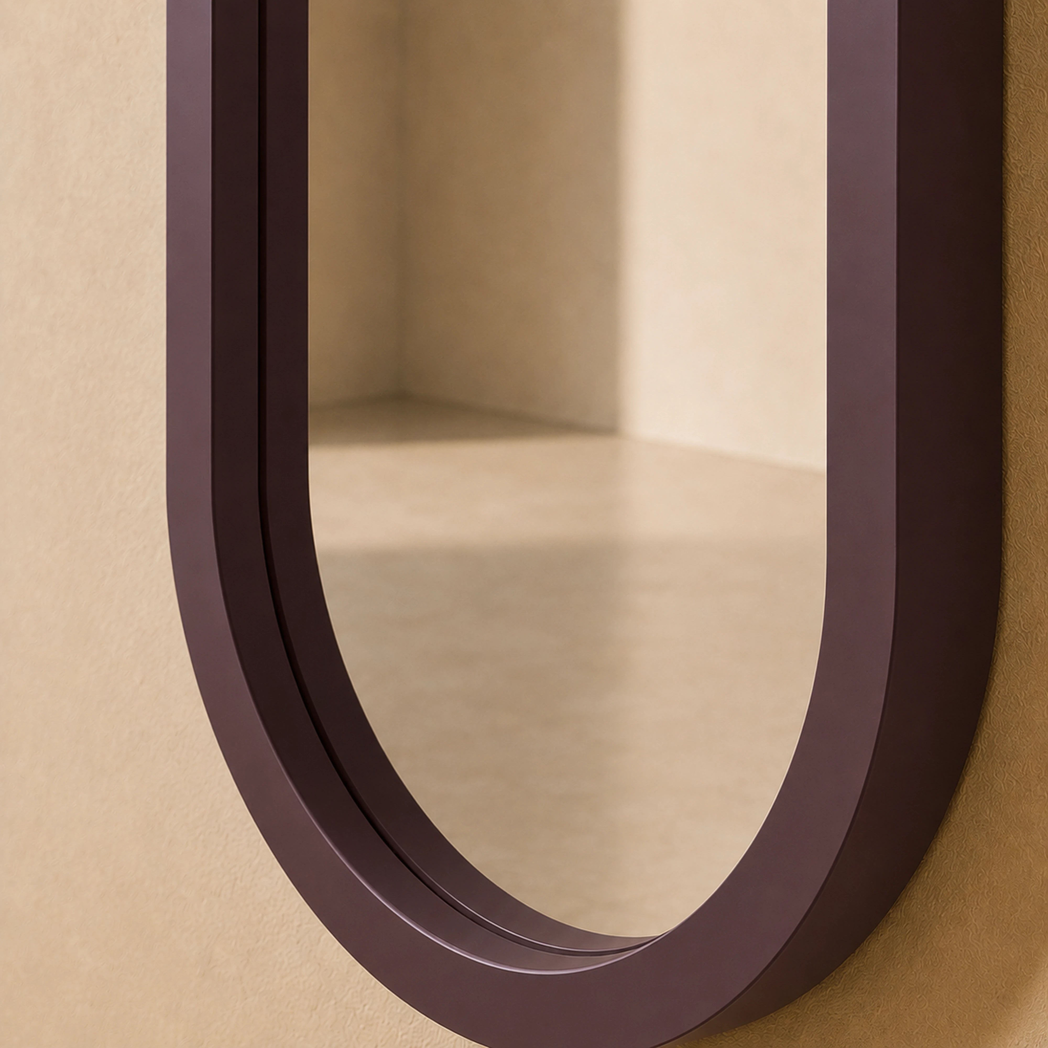 The Pill Mirror | Brown Mirror Interior Moderna