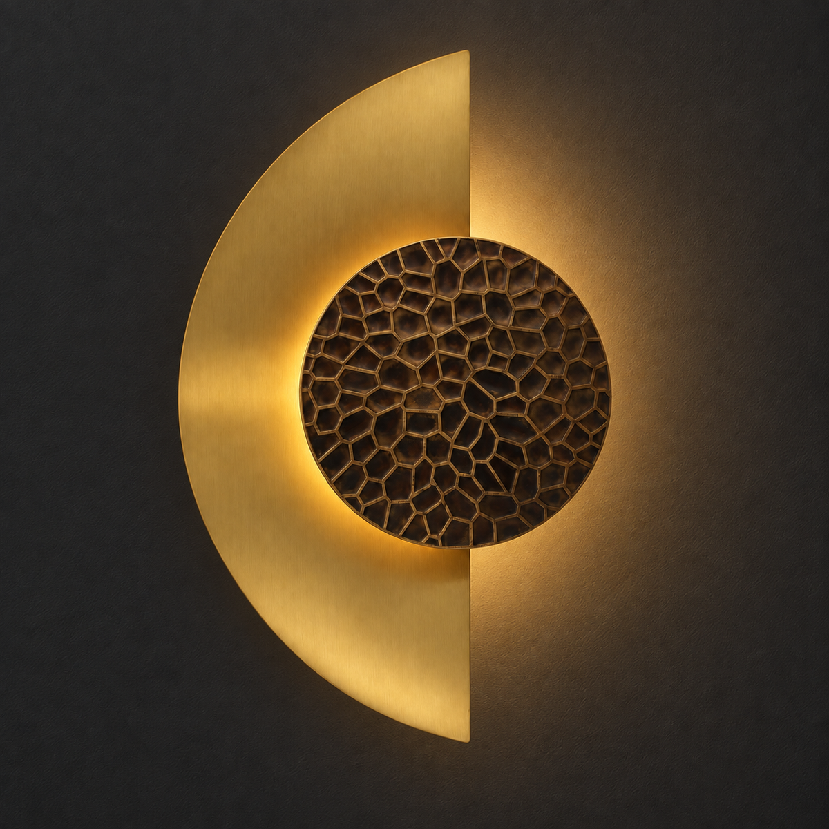 Crescent Sconce Lamp Interior Moderna New