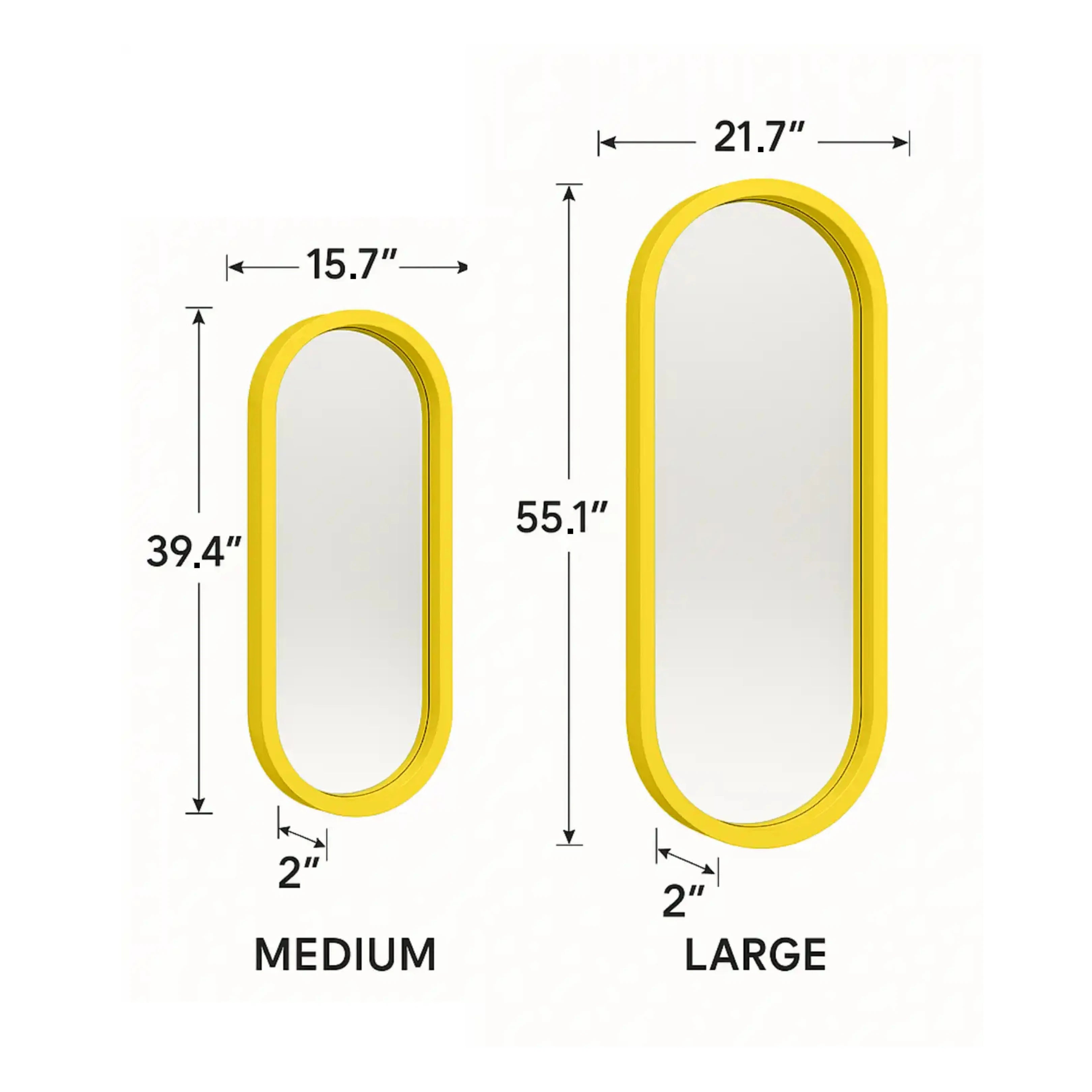 Pill Mirror Mirror Interior Moderna