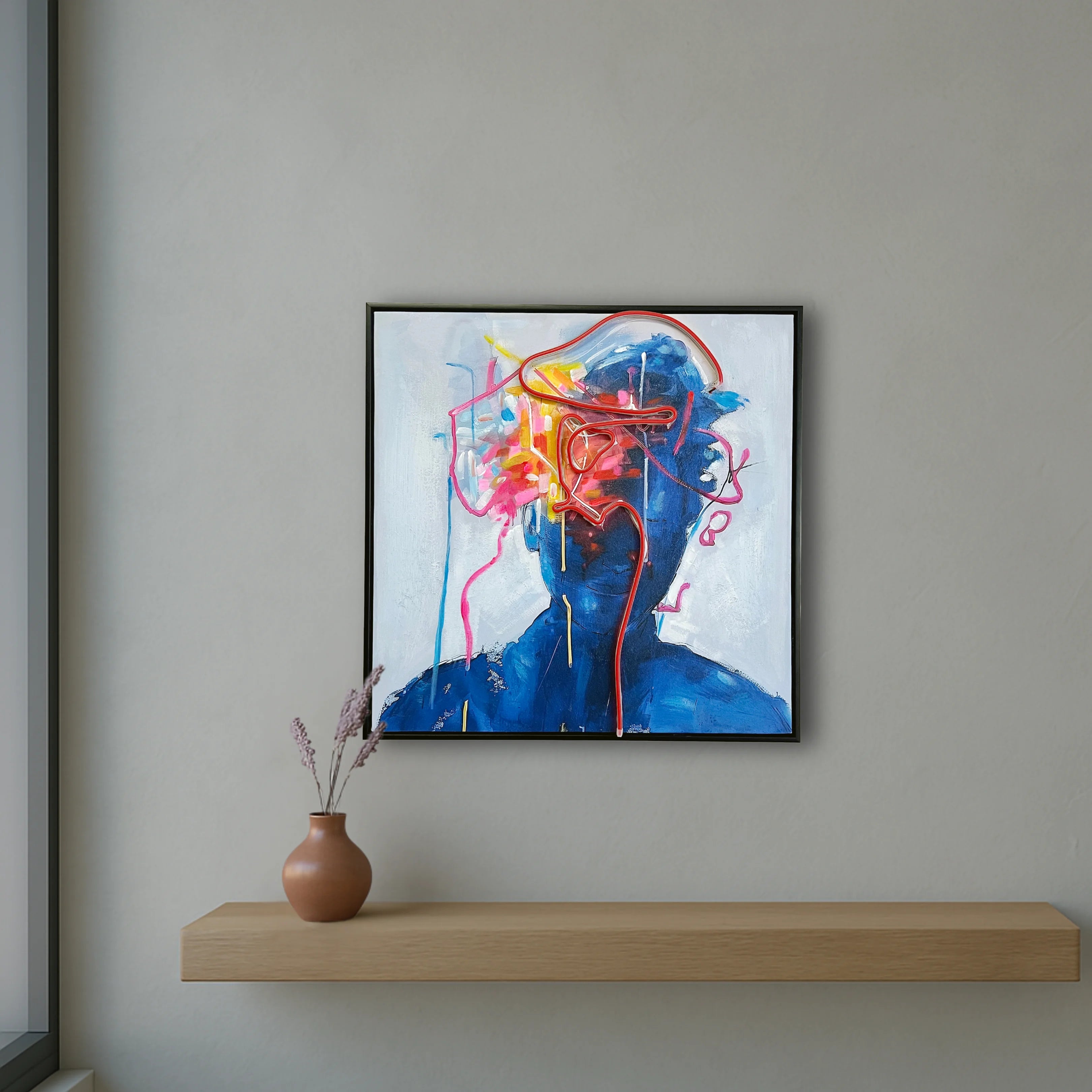 Red Memory Wall Art Interior Moderna