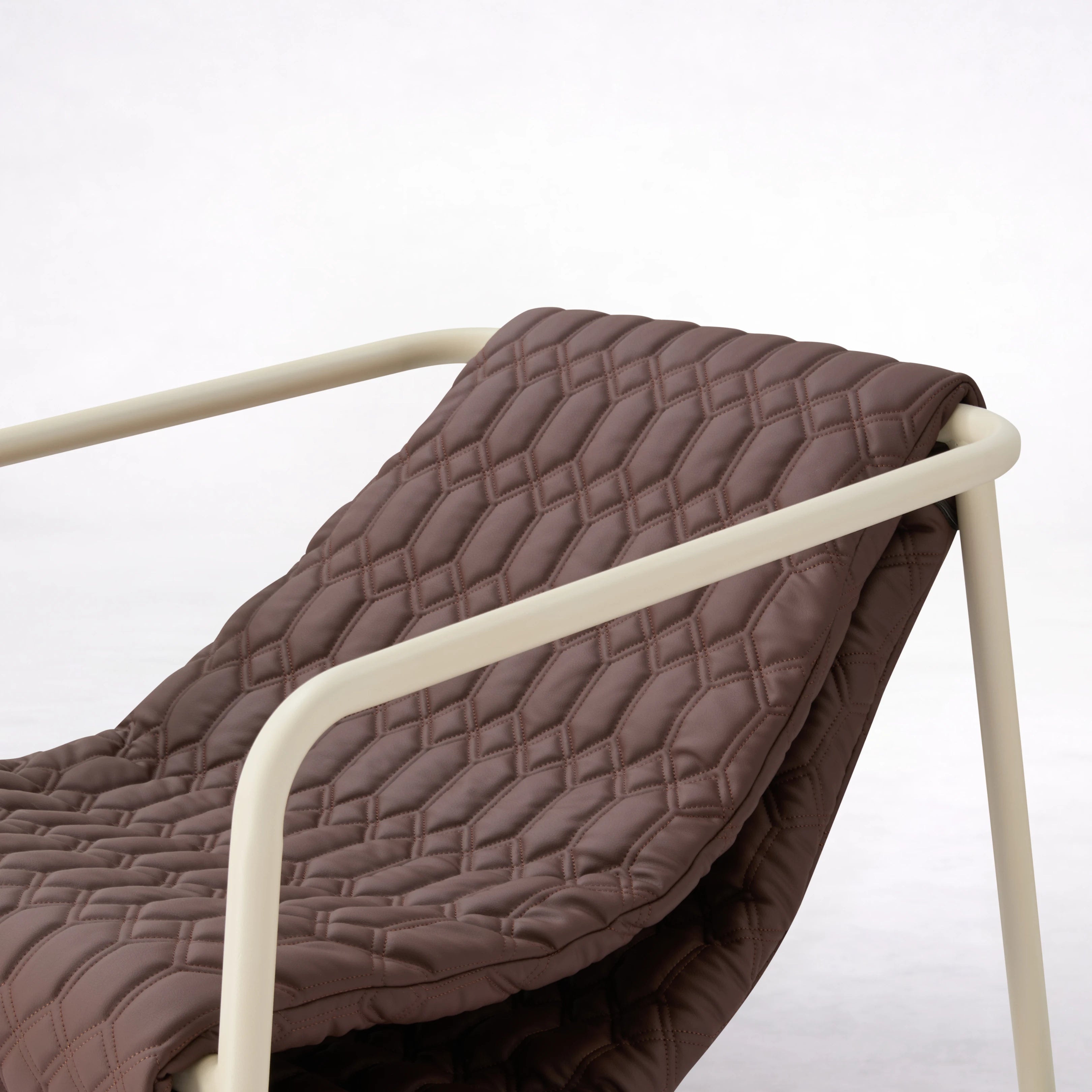 Liz Chair | Quilted Cocoa Chair Interior Moderna