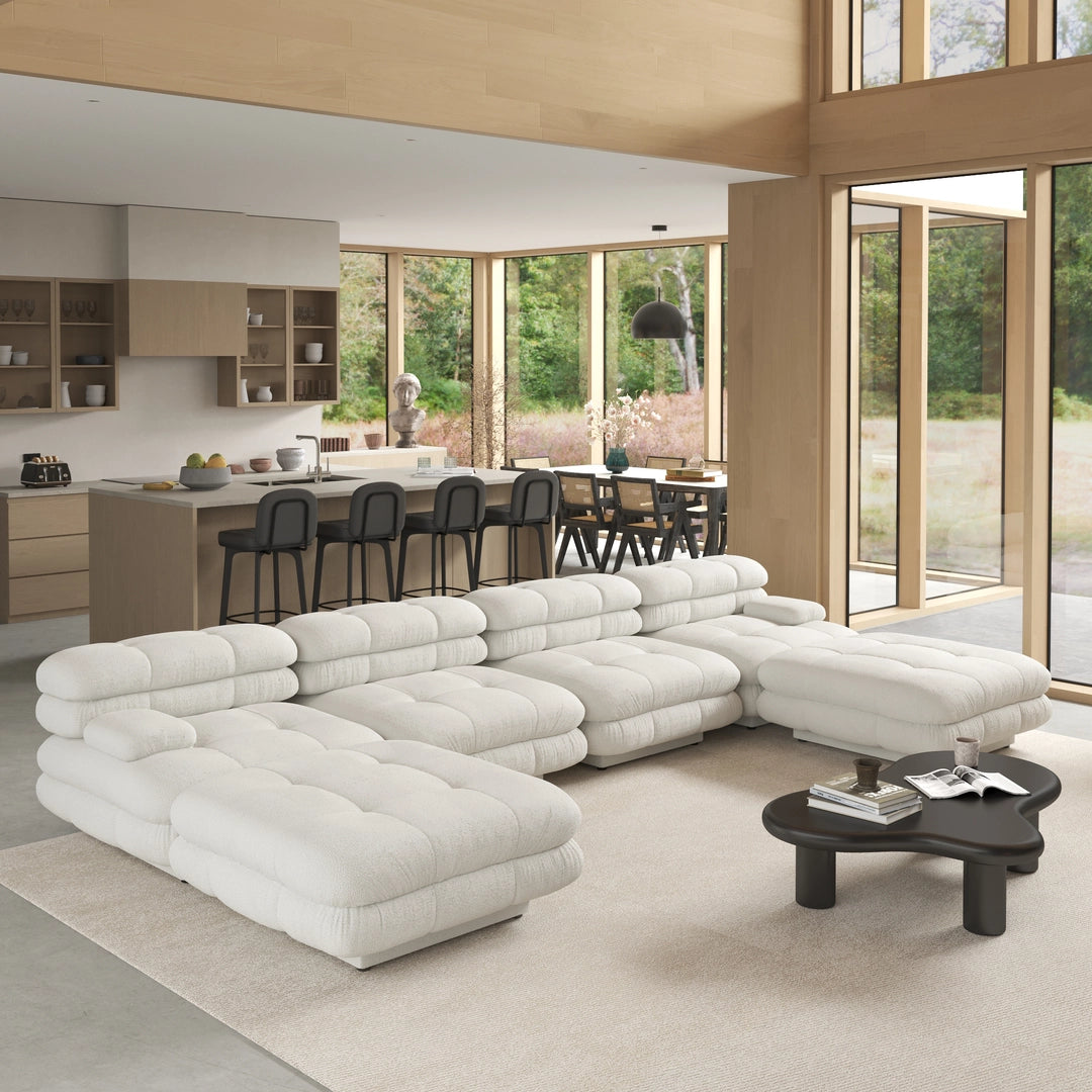 Cloudforma Modular Sofa Sofa Interior Moderna White Combination A