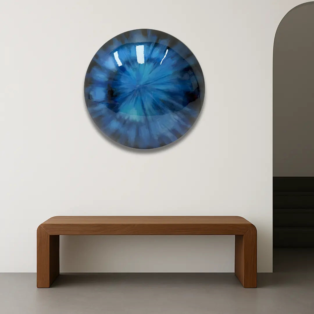 Azure Glow Wall Art Interior Moderna