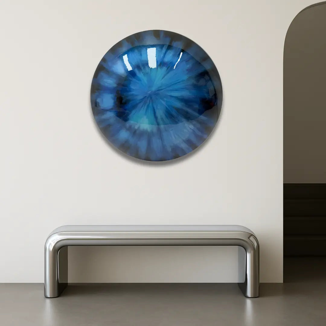 Azure Glow Wall Art Interior Moderna