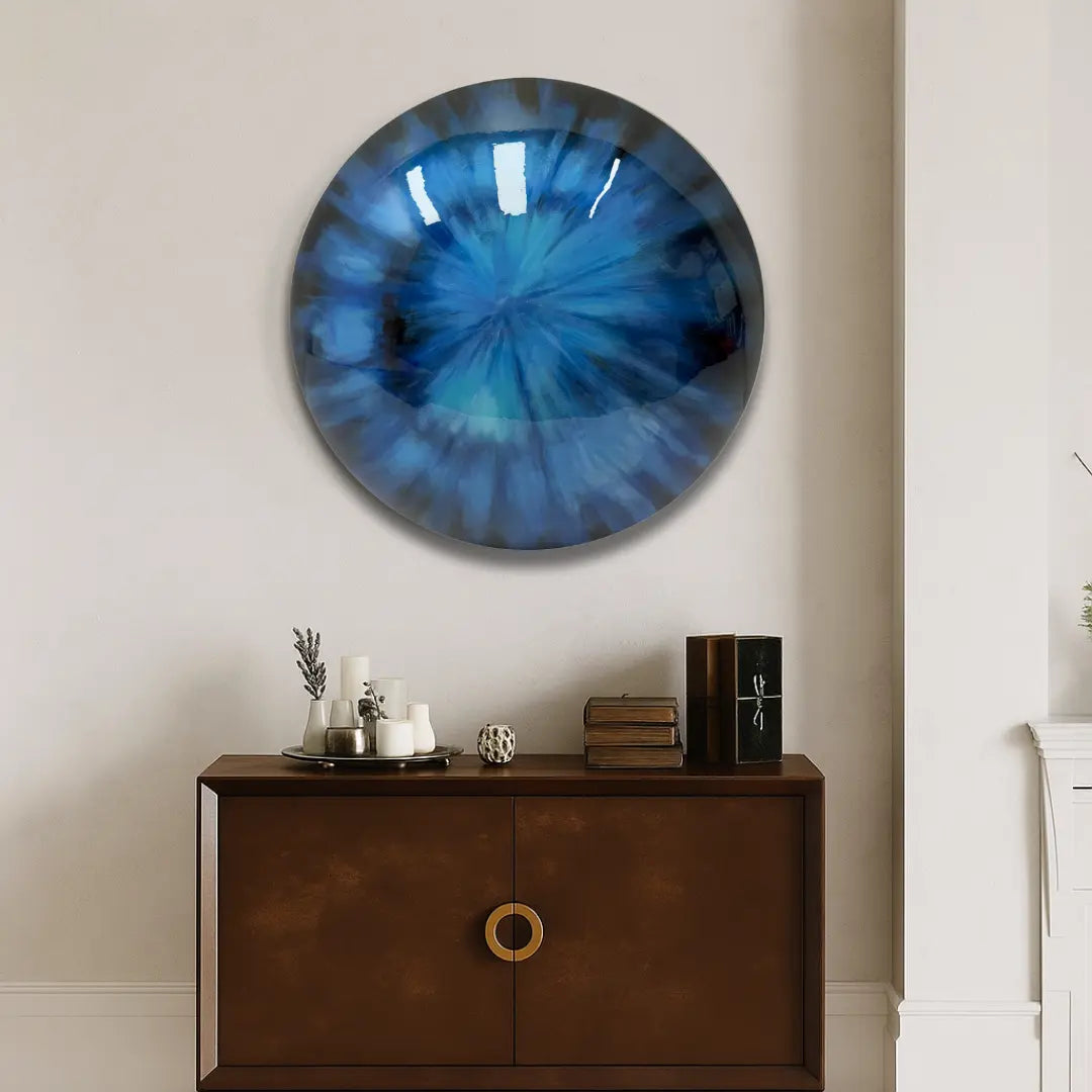 Azure Glow Wall Art Interior Moderna