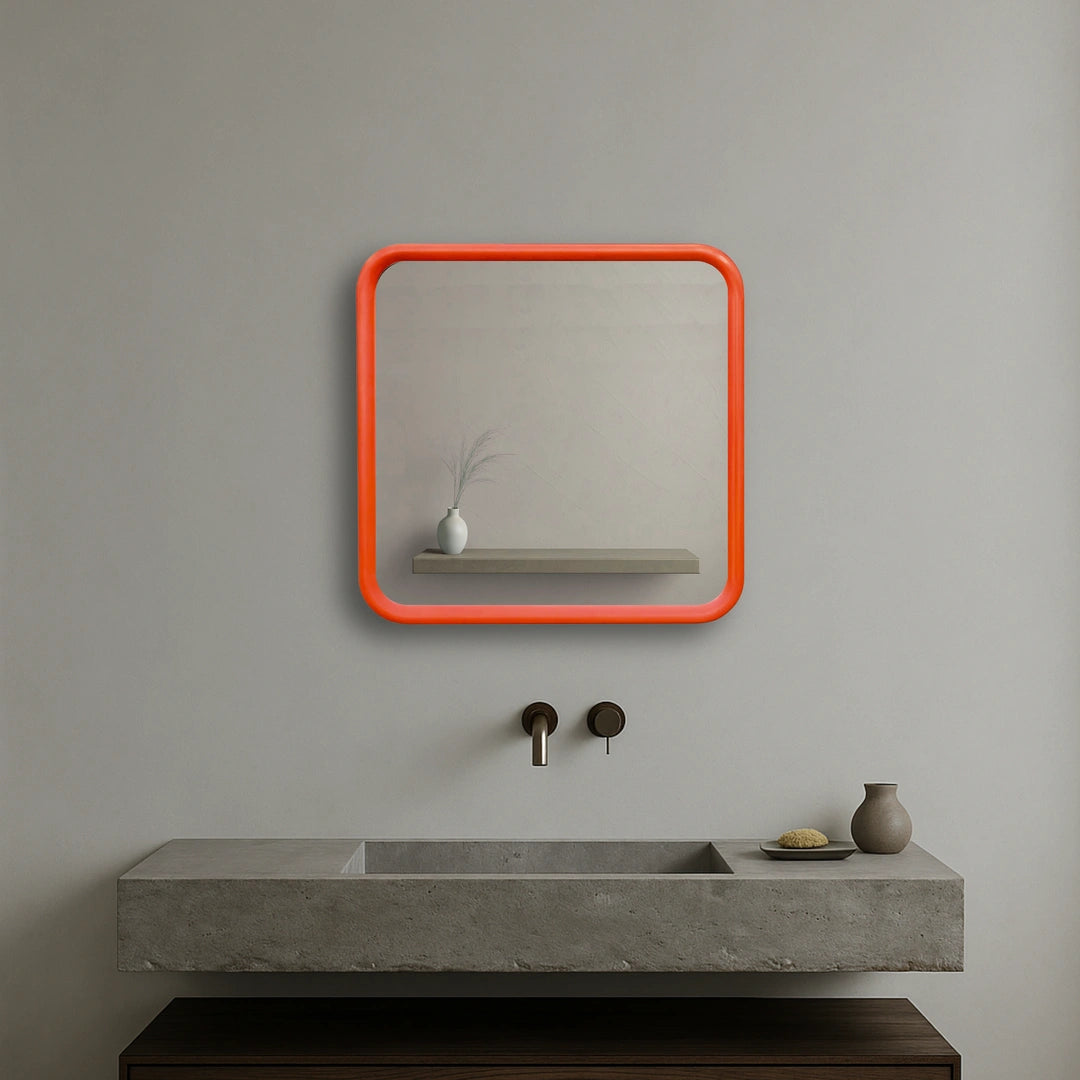 Bold Square Mirror Mirror Interior Moderna