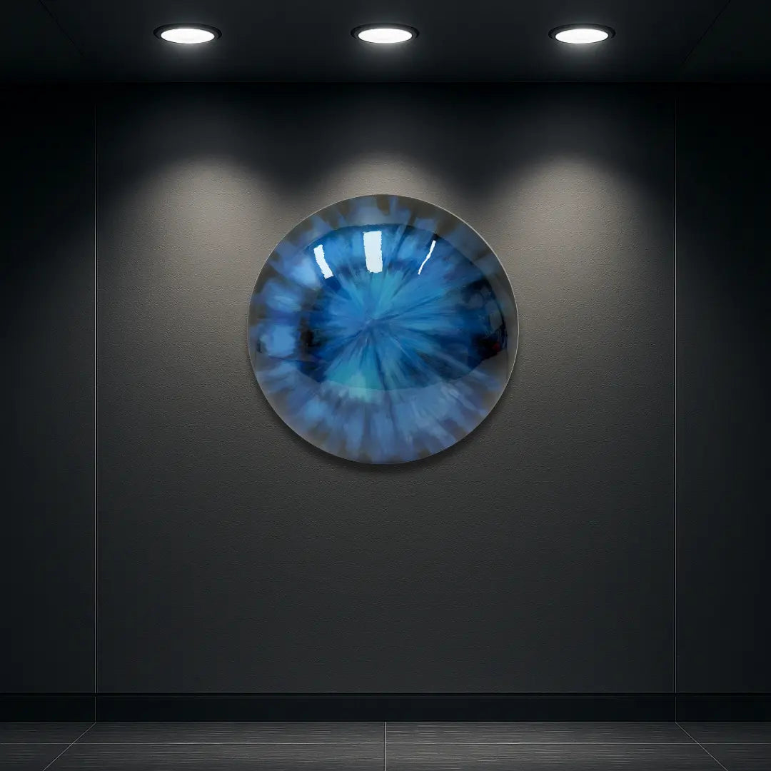 Azure Glow Wall Art Interior Moderna