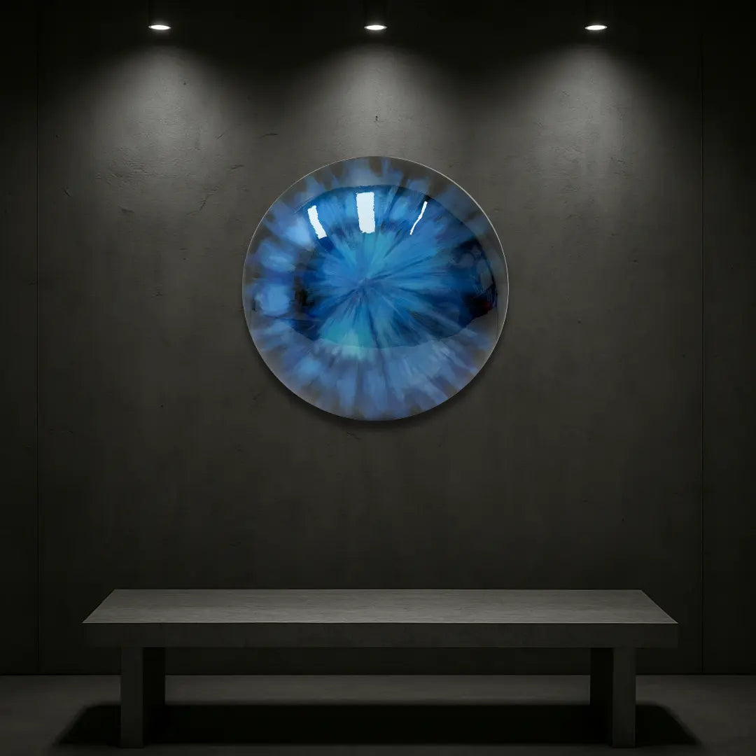 Azure Glow Wall Art Interior Moderna