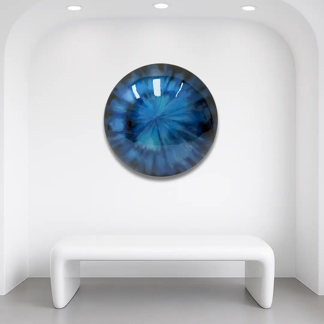 Azure Glow Wall Art Interior Moderna