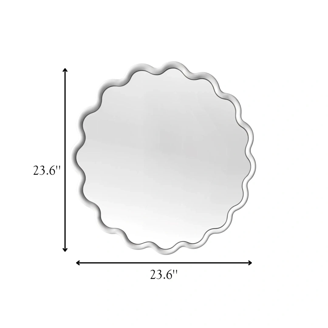 Round Wave Mirror Mirror Interior Moderna