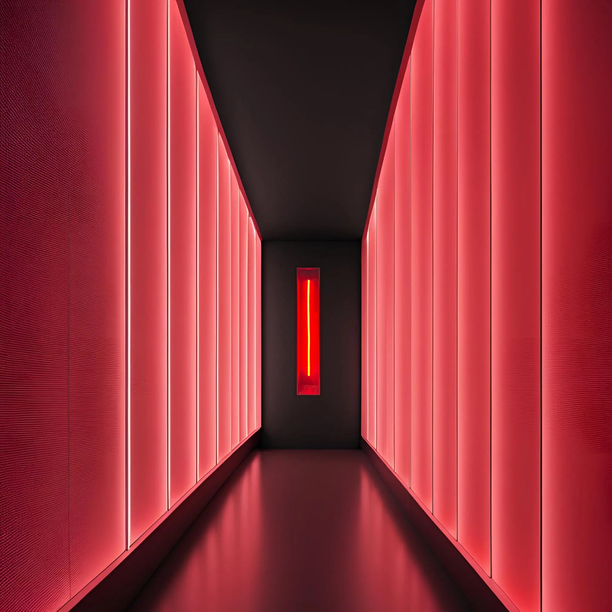 Redwood Radiance Lamp | Tall LED Strip Wooden Lamp Lamp Interior Moderna