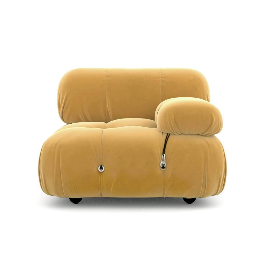Mario Bellini Left/Right Armrest Module (Interchangeable) Sofa Interior Moderna