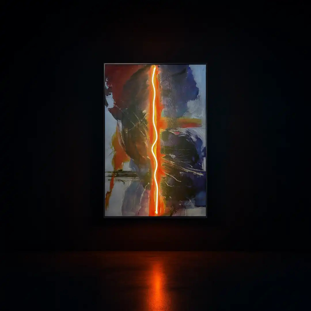Split Signal Wall Art Interior Moderna