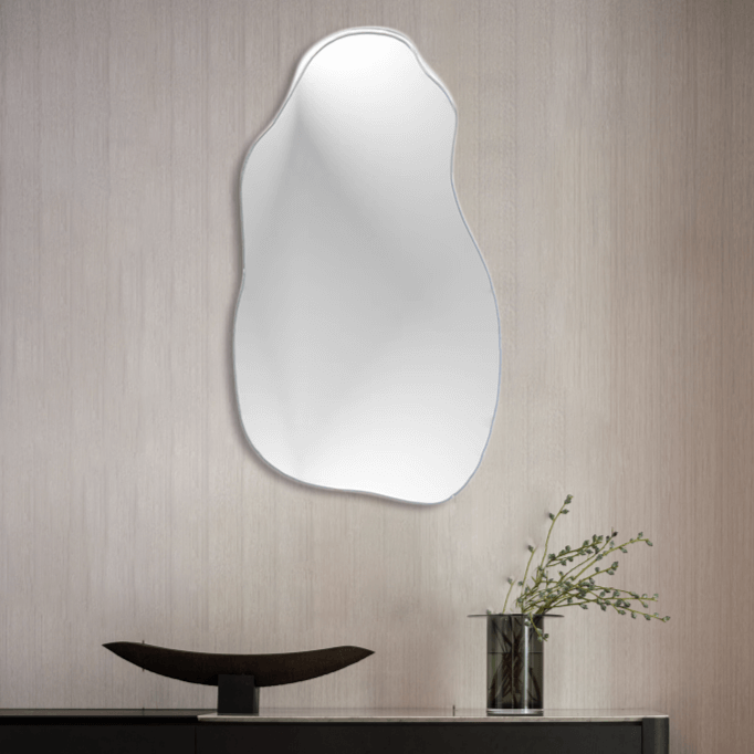Chrome Irregular Mirror Mirror Interior Moderna