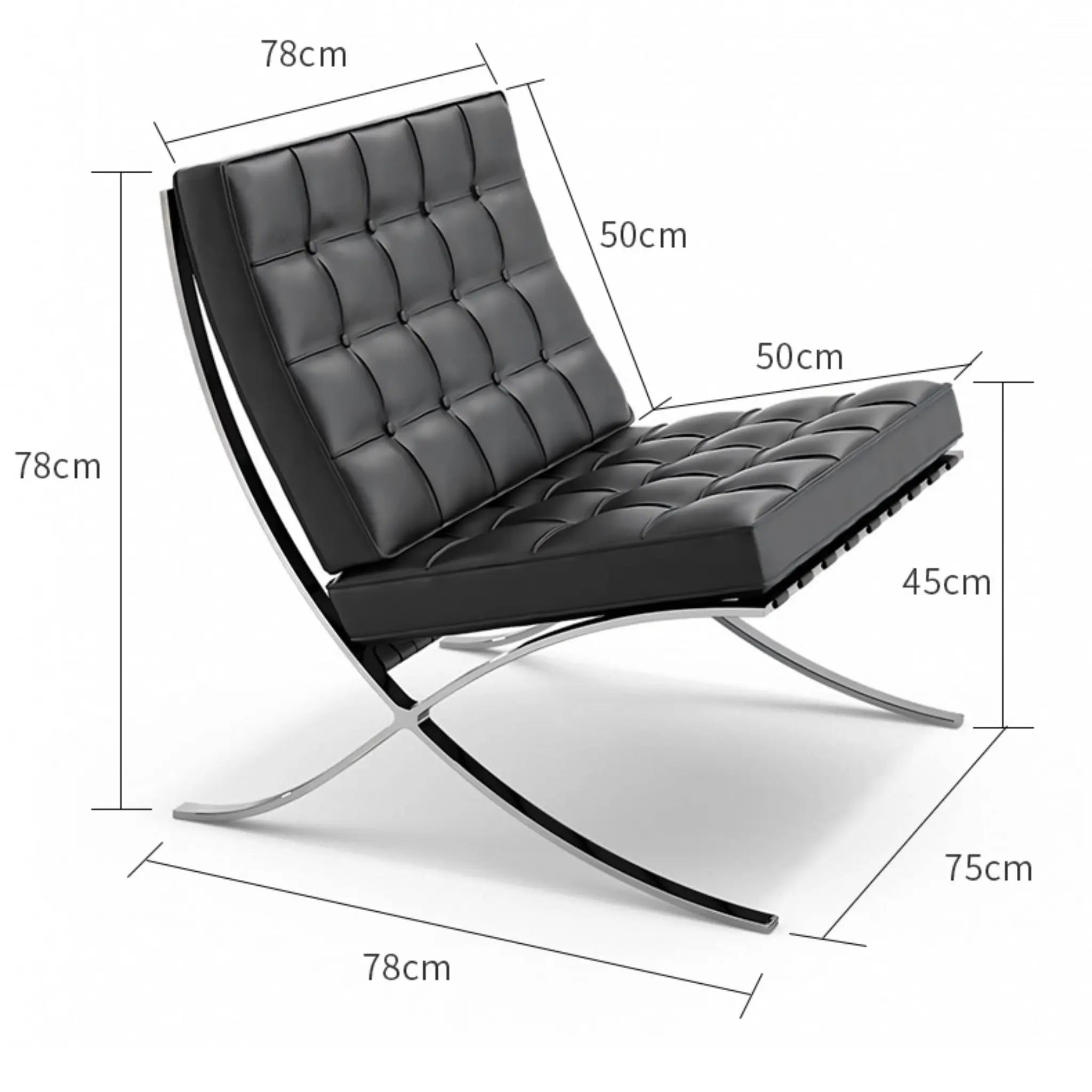 Barcelona Chair Set Chair Interior Moderna