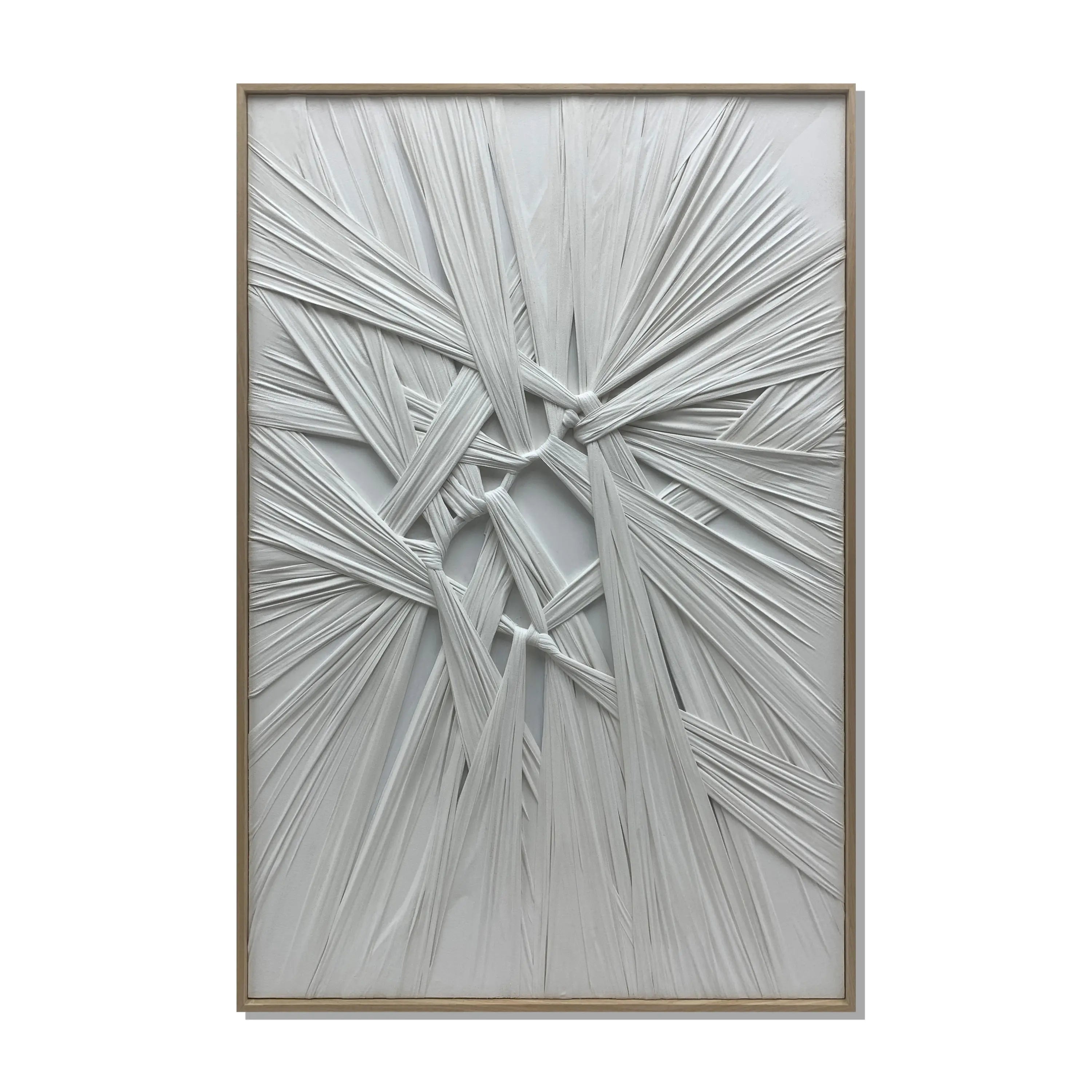 Interwoven Chaos Wall Art Interior Moderna White New