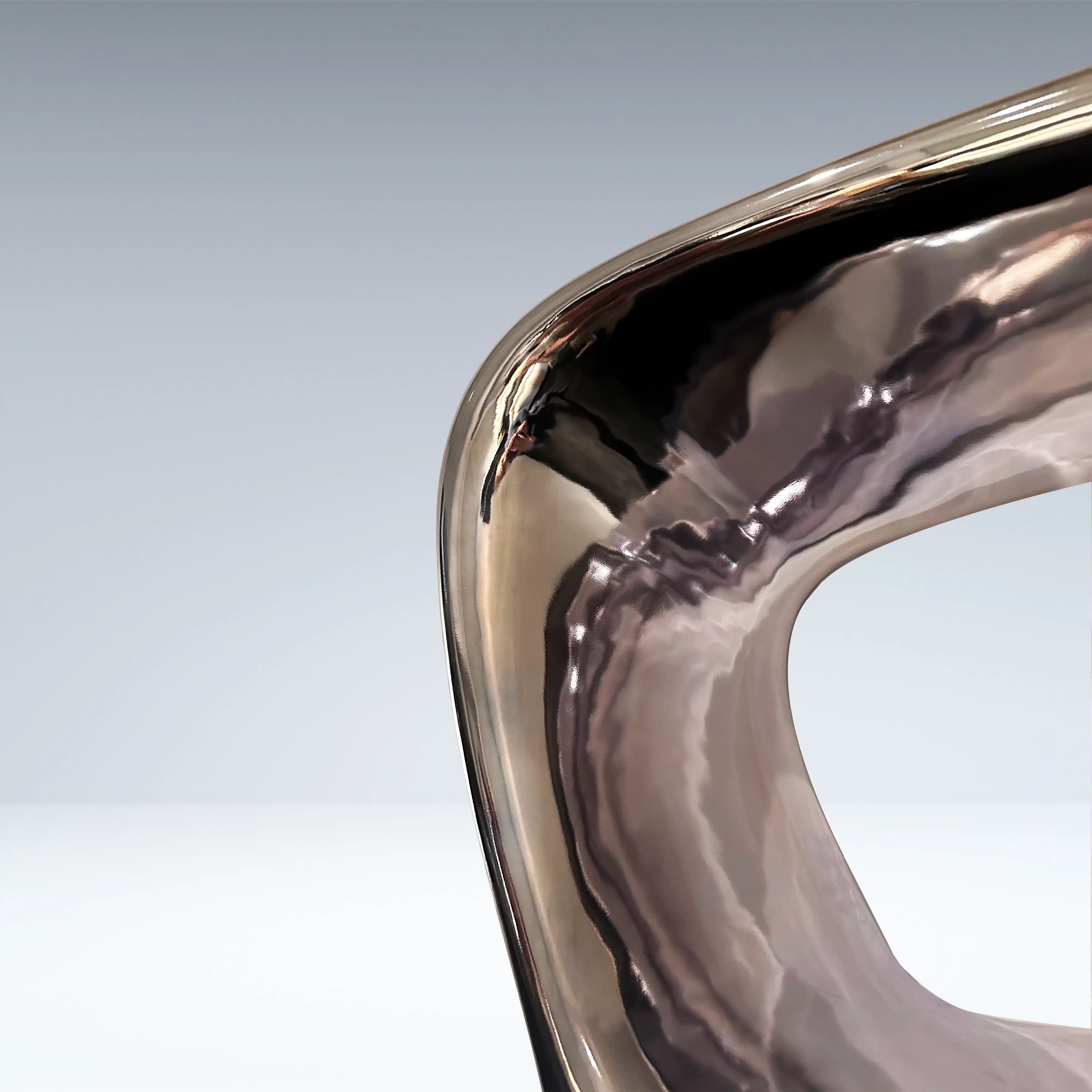 Chrome Mirage Bookshelf Table Interior Moderna