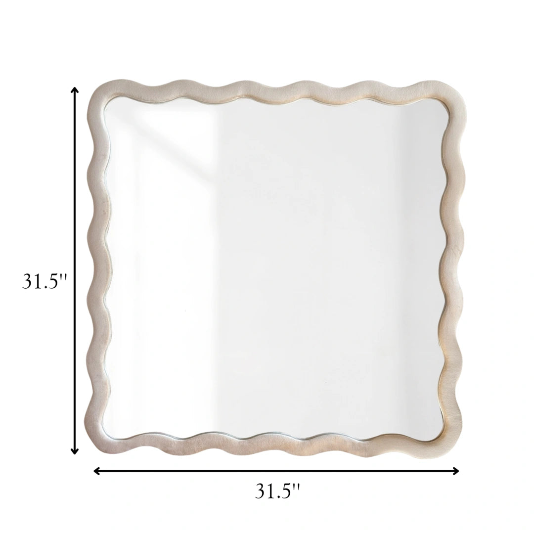 Velvet Wave Mirror Mirror Interior Moderna