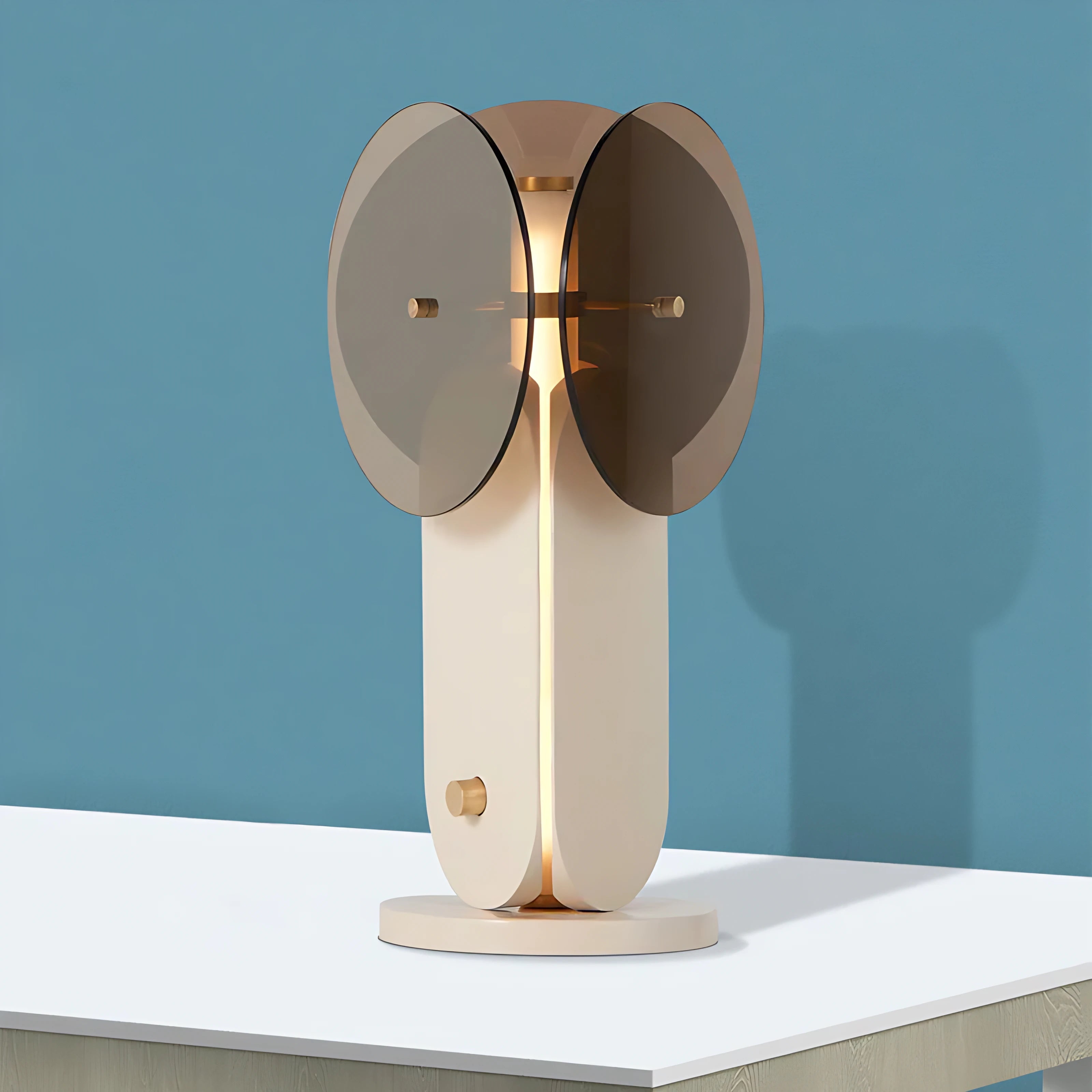 Trilume Smoke Grey Glass Lamp Lamp Interior Moderna