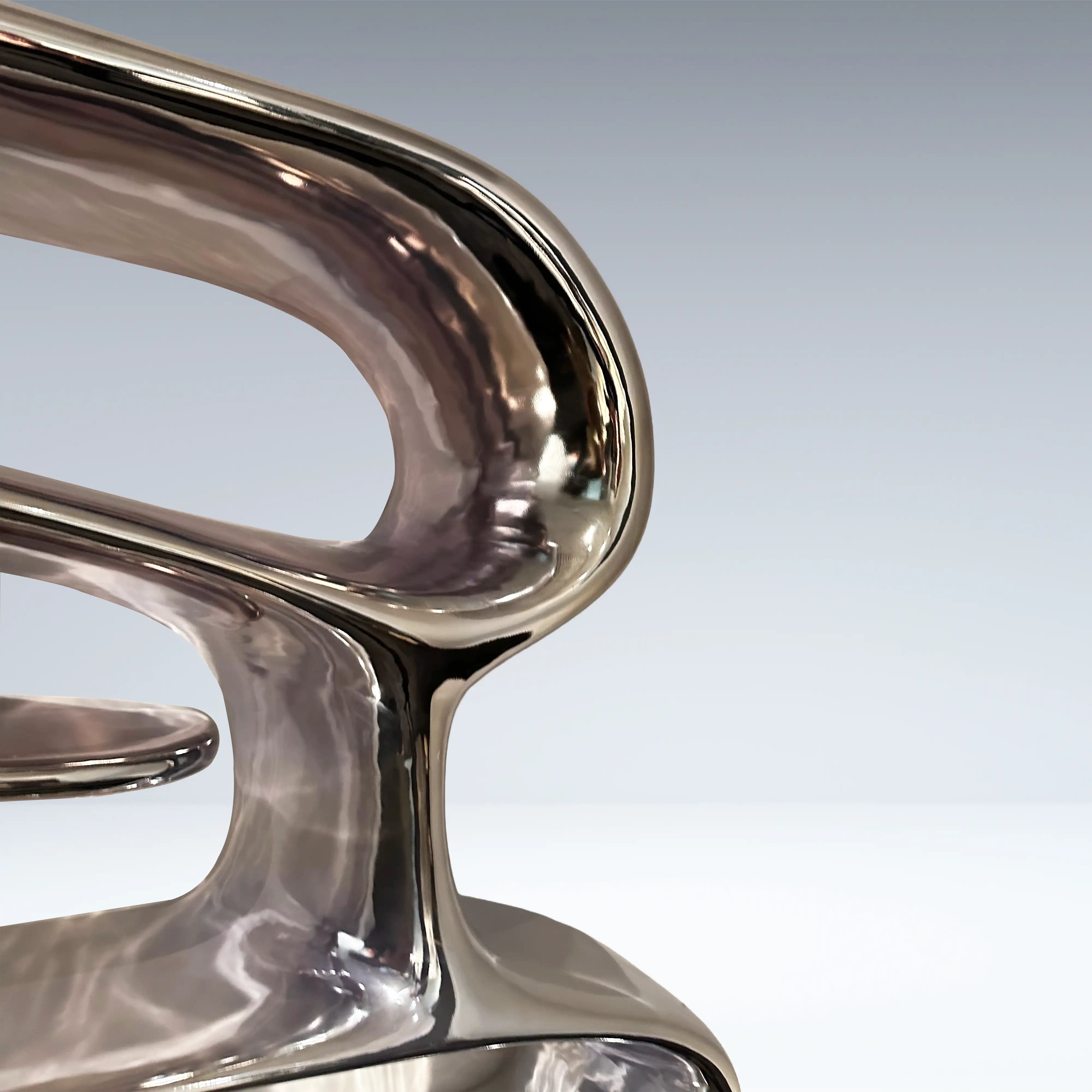 Chrome Mirage Bookshelf Table Interior Moderna