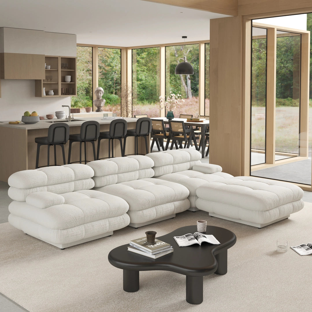 Cloudforma Modular Sofa Sofa Interior Moderna White Combination D