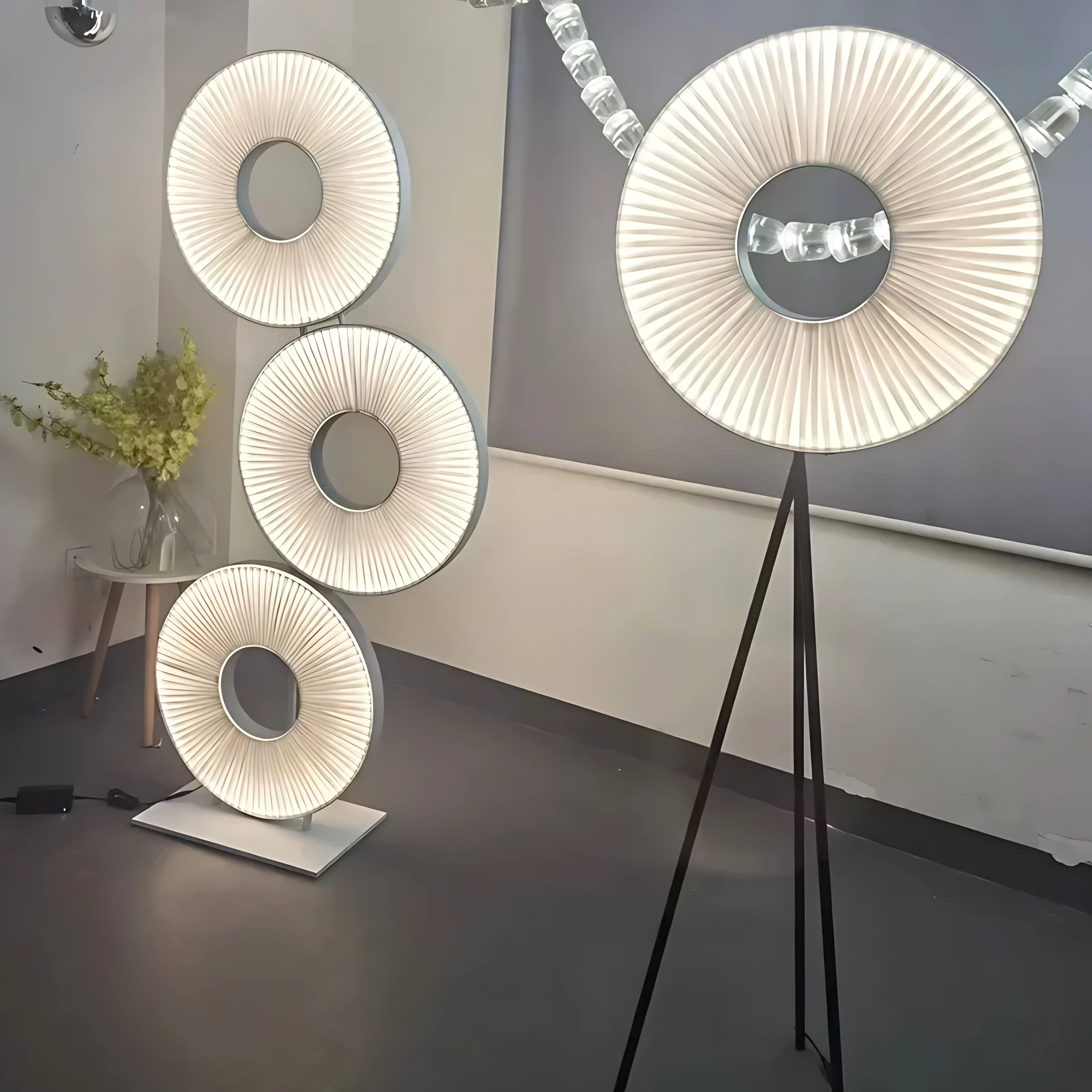 Iris Bahia Single Ring Floor Lamp Lamp Interior Moderna