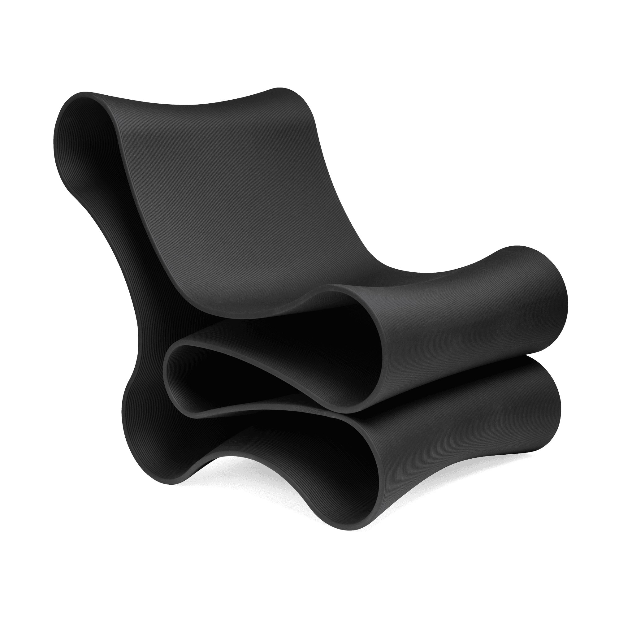 Reform Chair Chair Interior Moderna Black Recycled ABS Plastic
