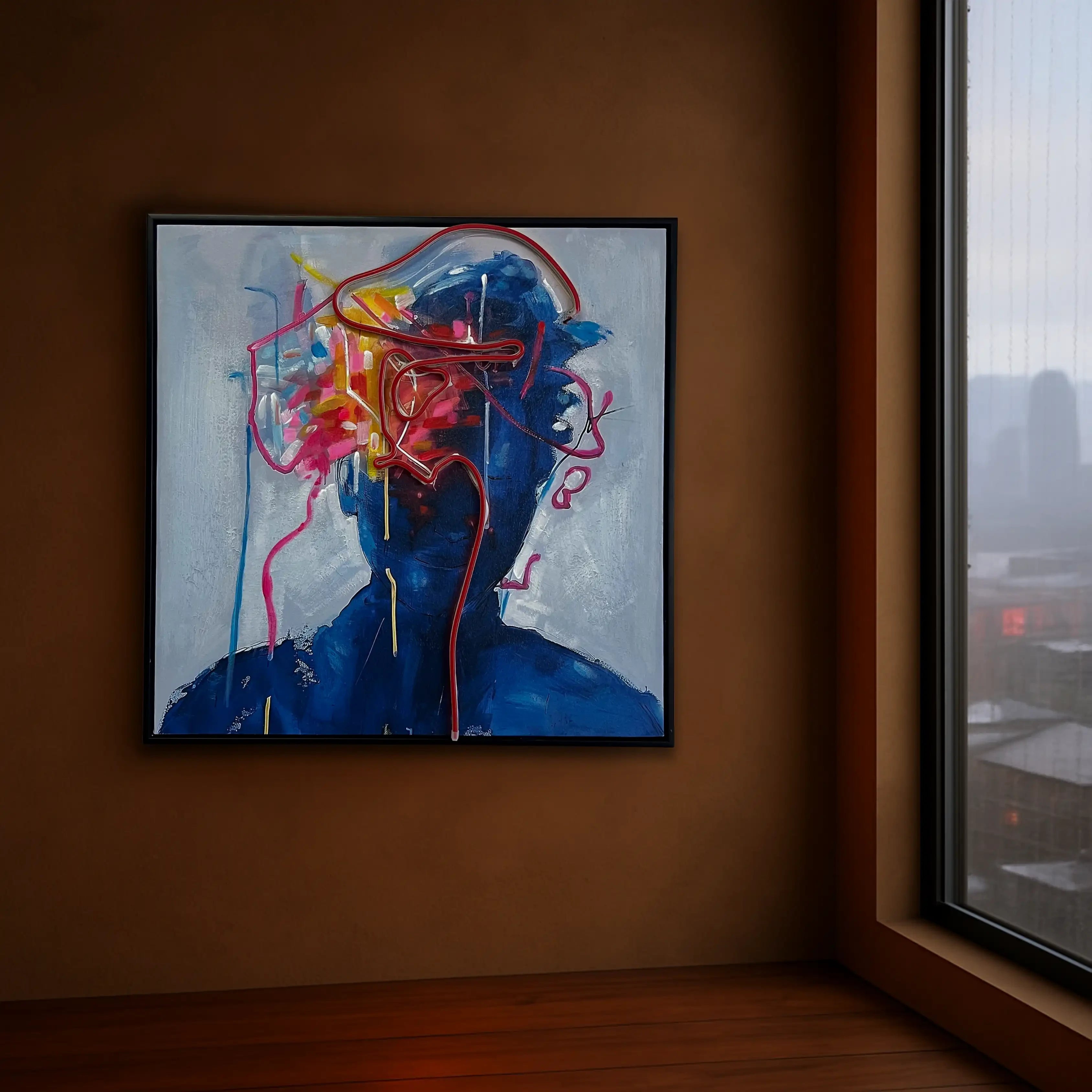 Red Memory Wall Art Interior Moderna