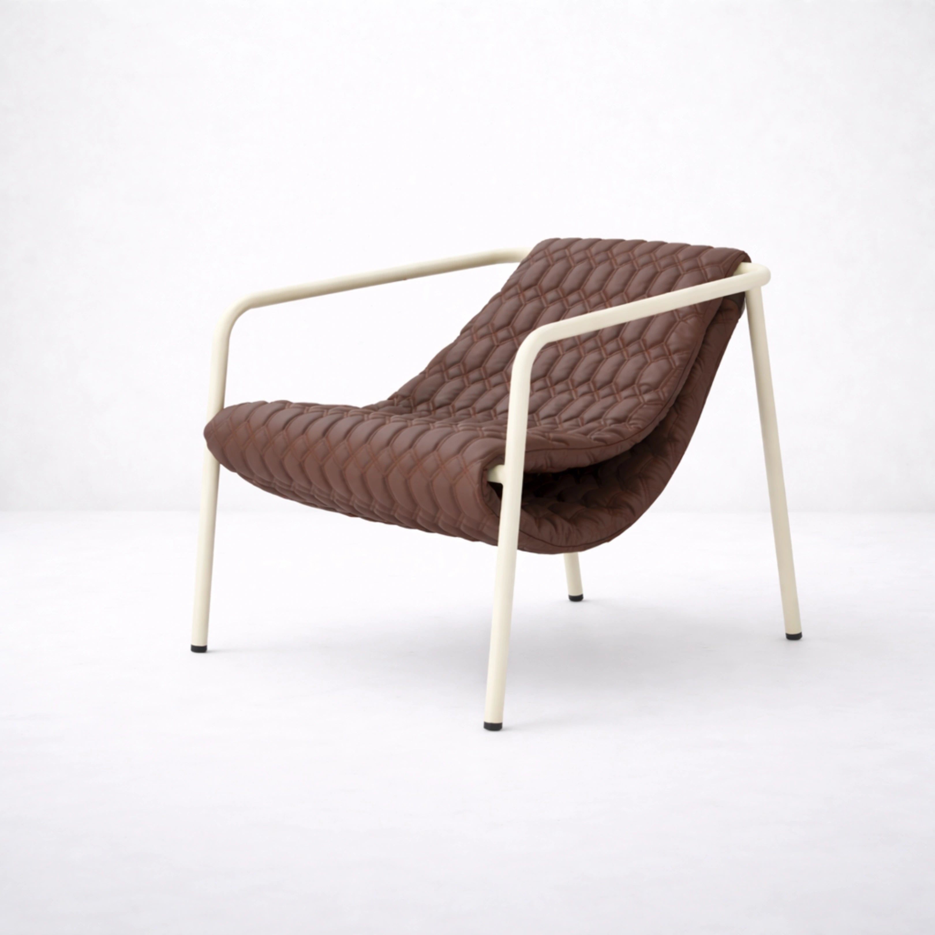 Liz Chair | Quilted Cocoa Chair Interior Moderna Default Title