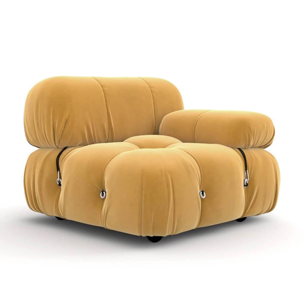 Mario Bellini Left/Right Armrest Module (Interchangeable) Sofa Interior Moderna