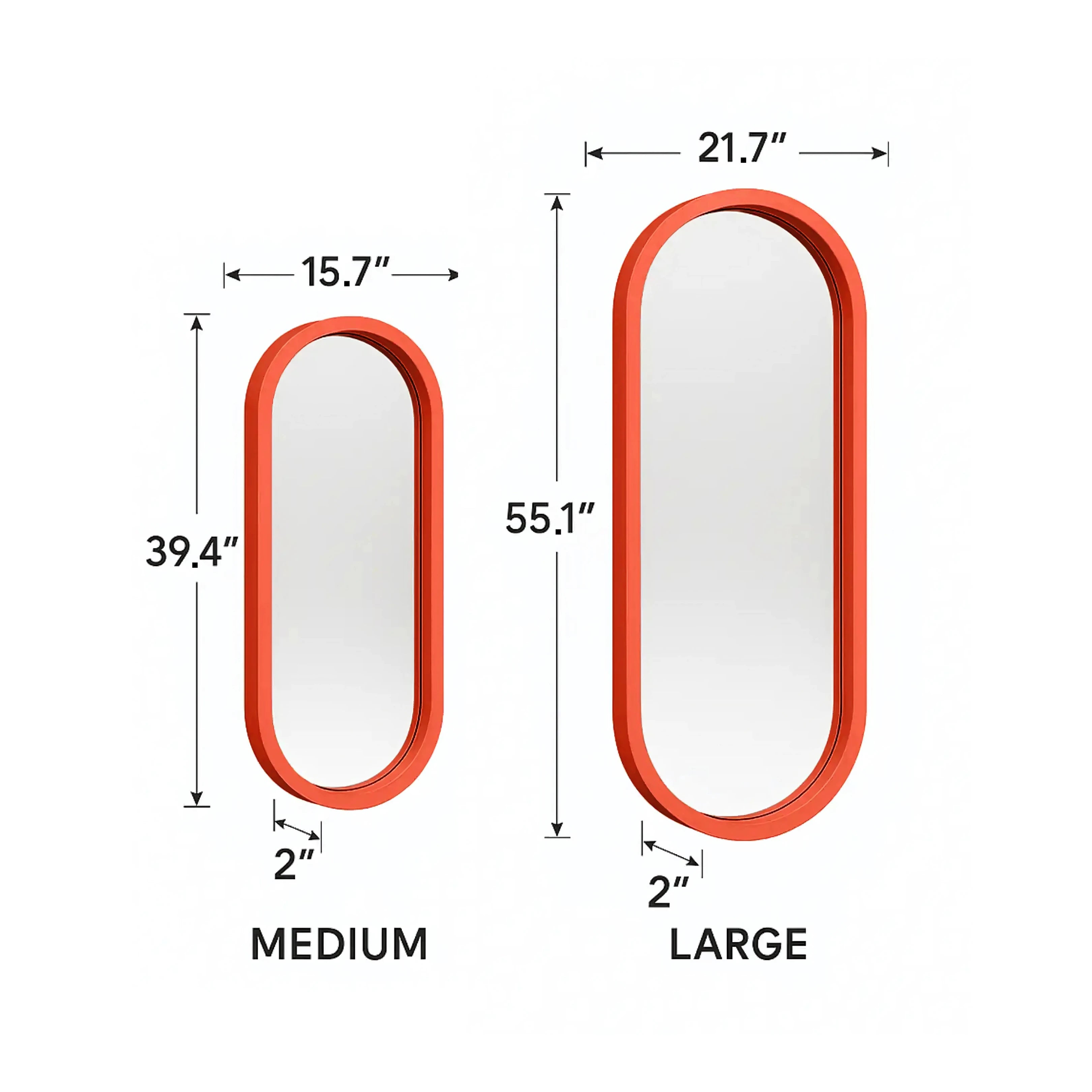 Pill Mirror Mirror Interior Moderna
