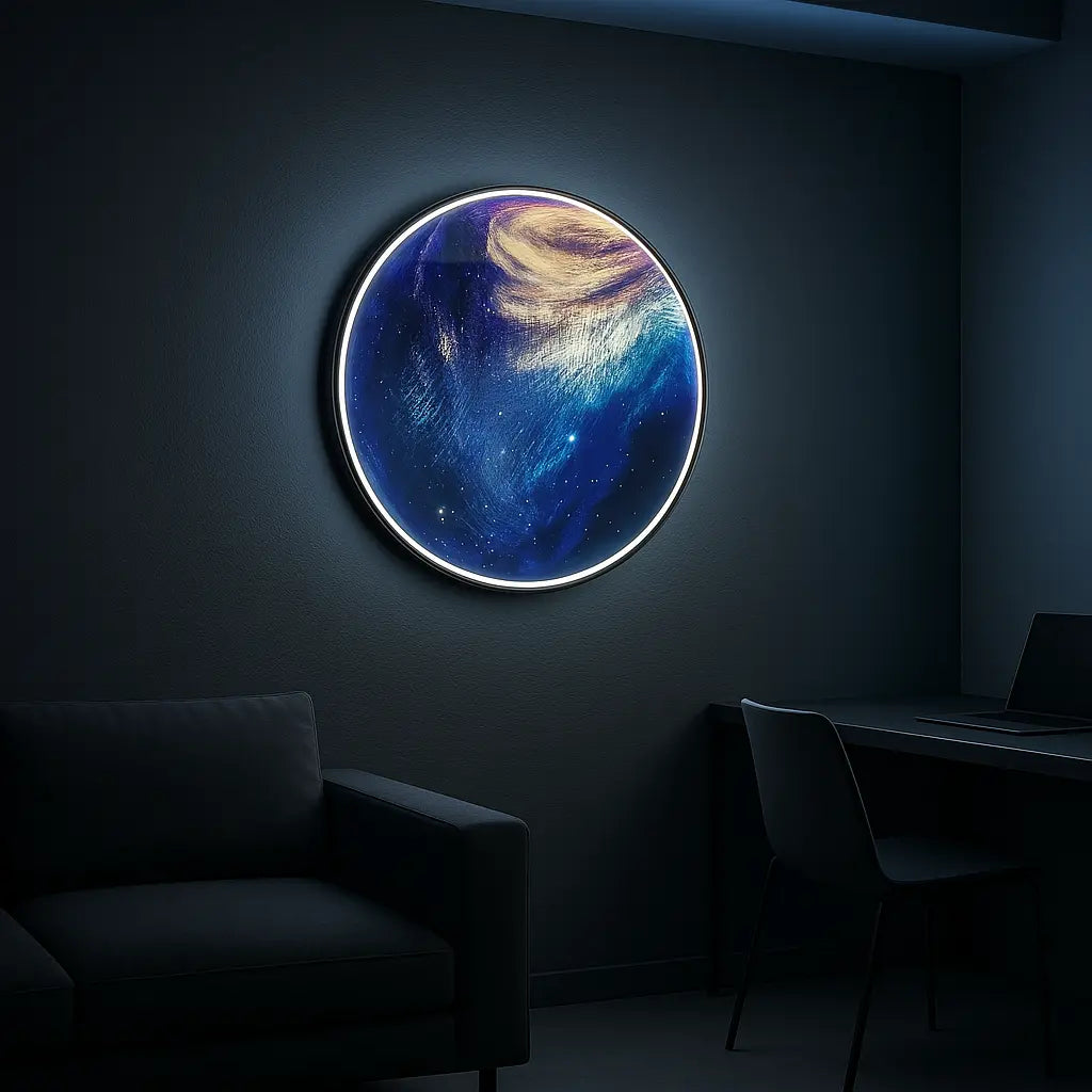 Cosmic Glow Wall Art Interior Moderna